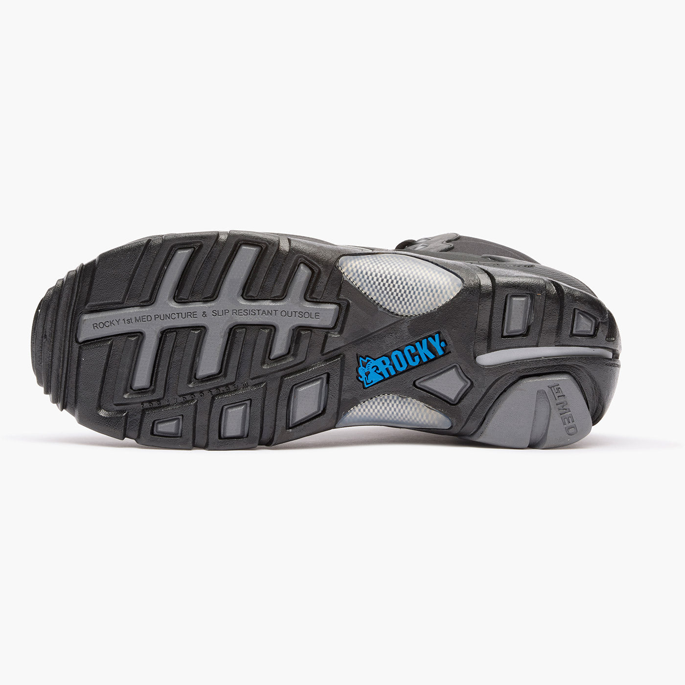 Rocky 1st Med Carbon Fiber Toe Puncture-Resistant Side-Zip Waterproof Public Service Boot - outsole