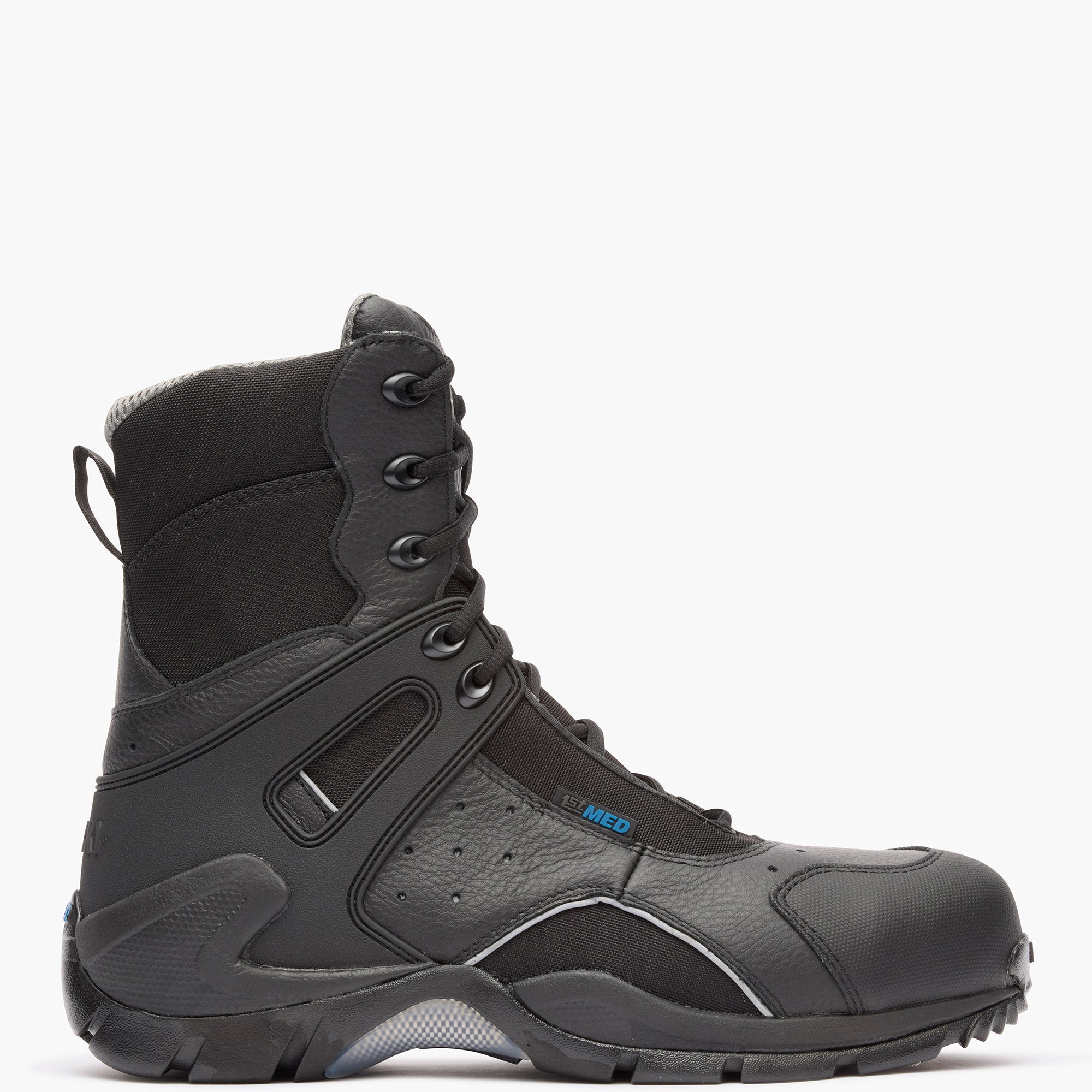 Rocky 1st Med Carbon Fiber Toe Puncture-Resistant Side-Zip Waterproof Public Service Boot - profile