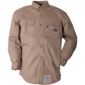 Berne FR Khaki Button-Down Work Shirt - main