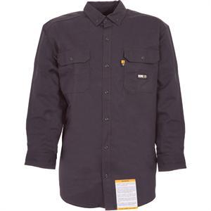 Berne Fire-Resistant Navy Button Down Work Shirt - main