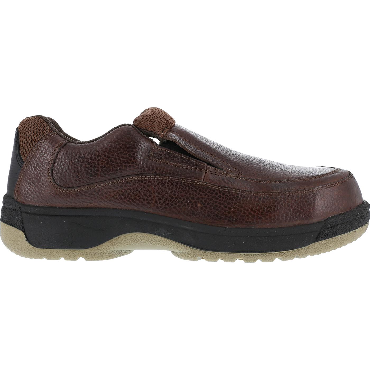 Florsheim Work Lucky Men's Composite Toe Static-Dissipative Slip-On Leather Work Shoes - profile