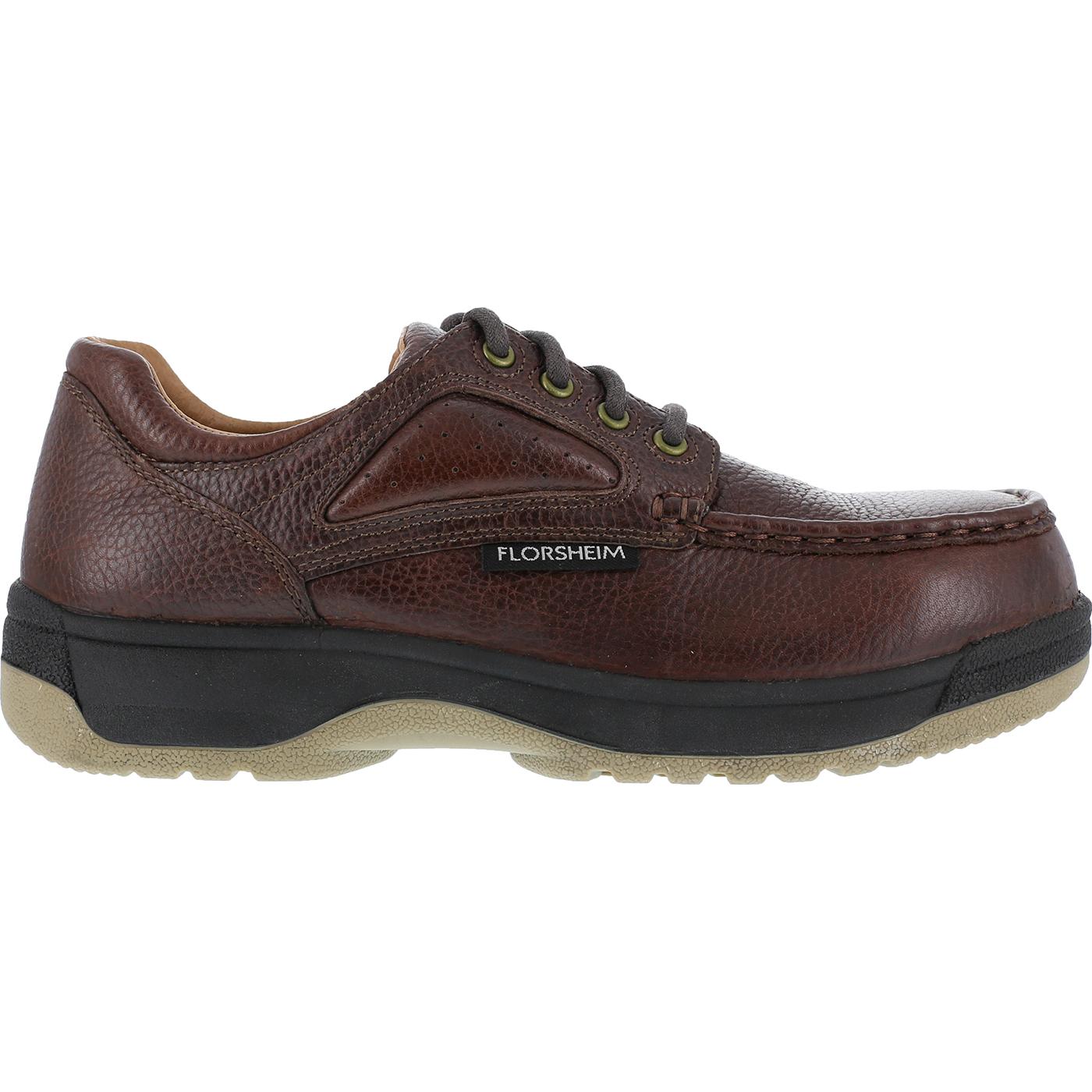 Florsheim Work Compadre Women's Steel Toe Static-Dissipative Work Eurocasual Moc Toe Oxford - profile