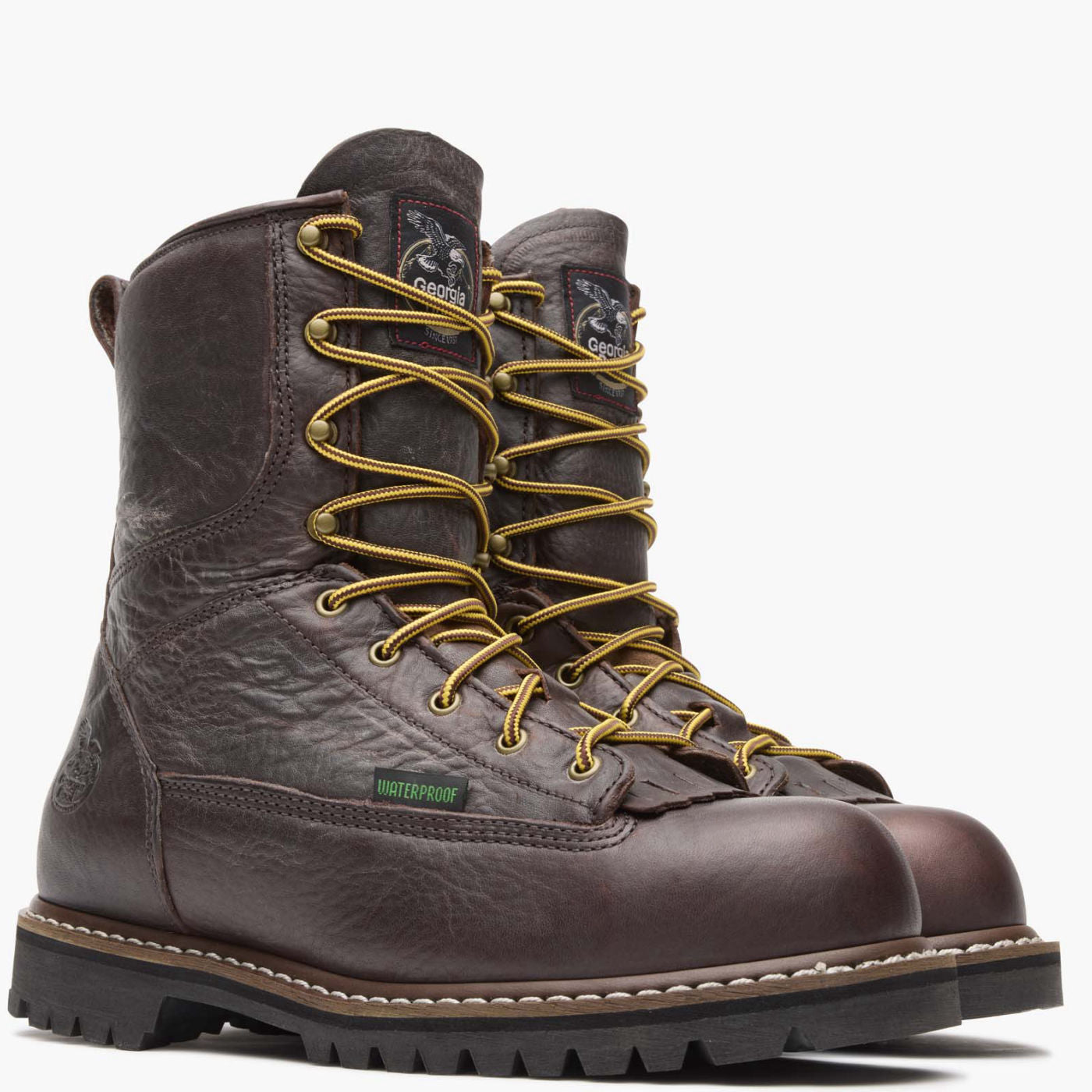 Georgia Boot Steel Toe Waterproof Lace-To-Toe Work Boot - 12