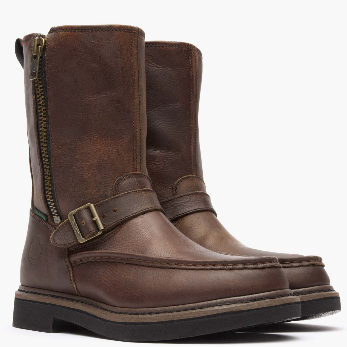 Georgia Boot Side Zip Waterproof Work Wellington - 12