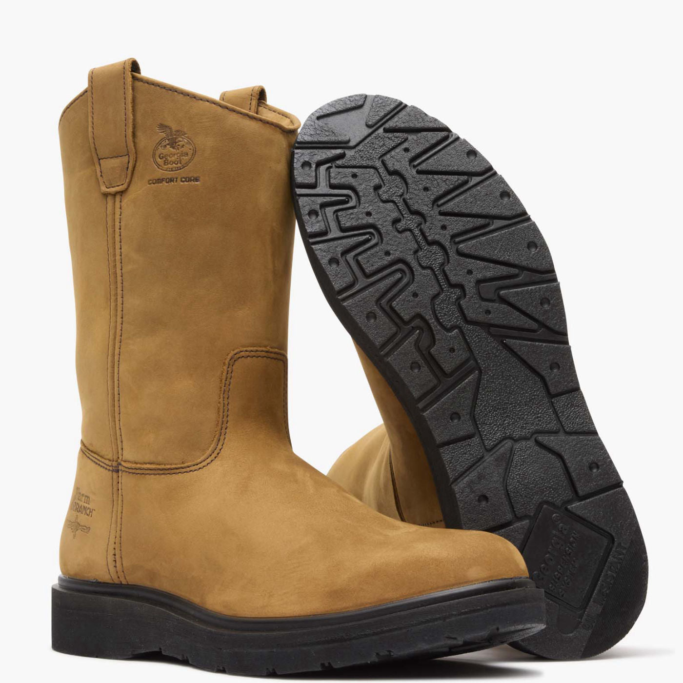 Georgia Boot Farm and Ranch Pull On Work Boot - outsole