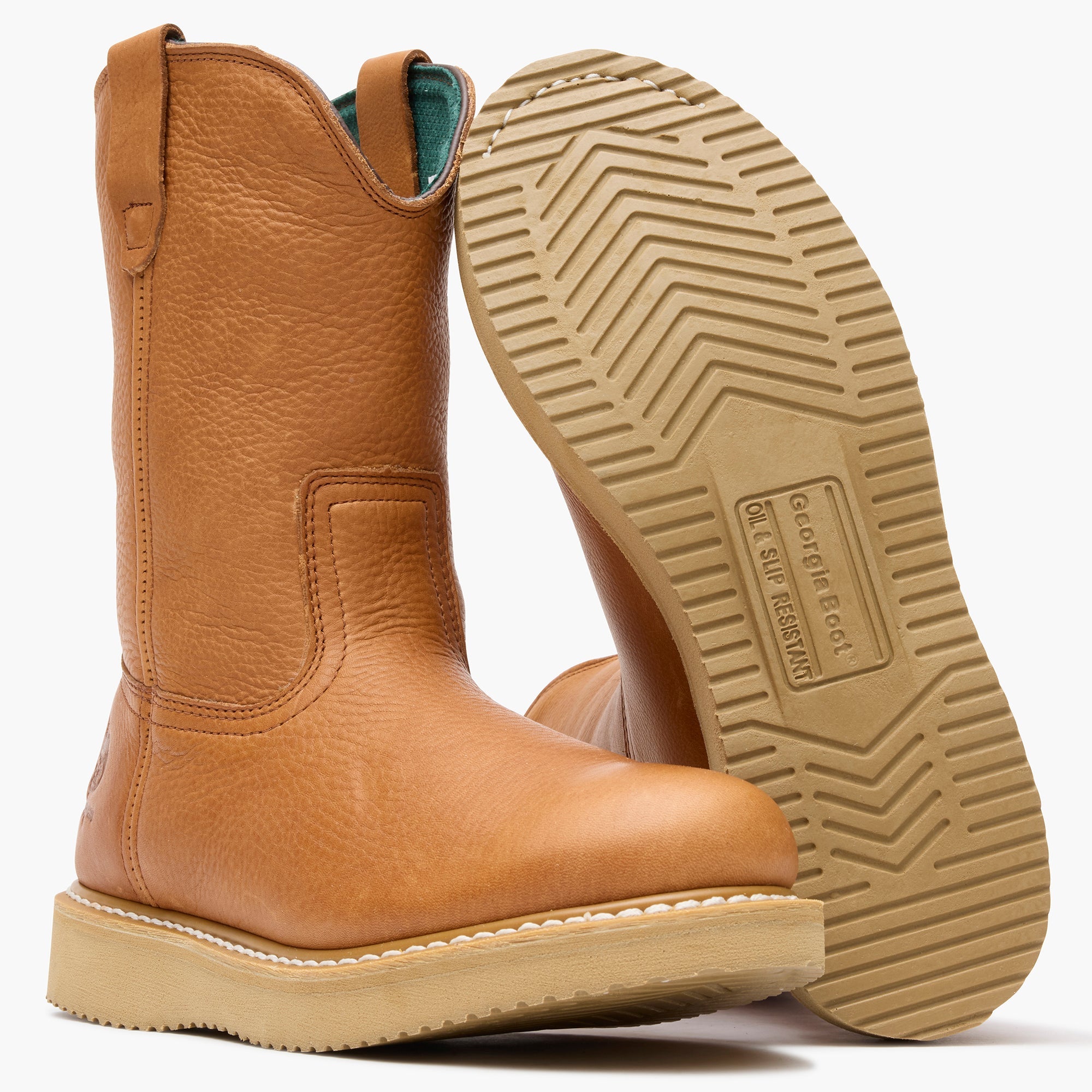 Georgia Boot Wedge Steel Toe Pull On Work Boot