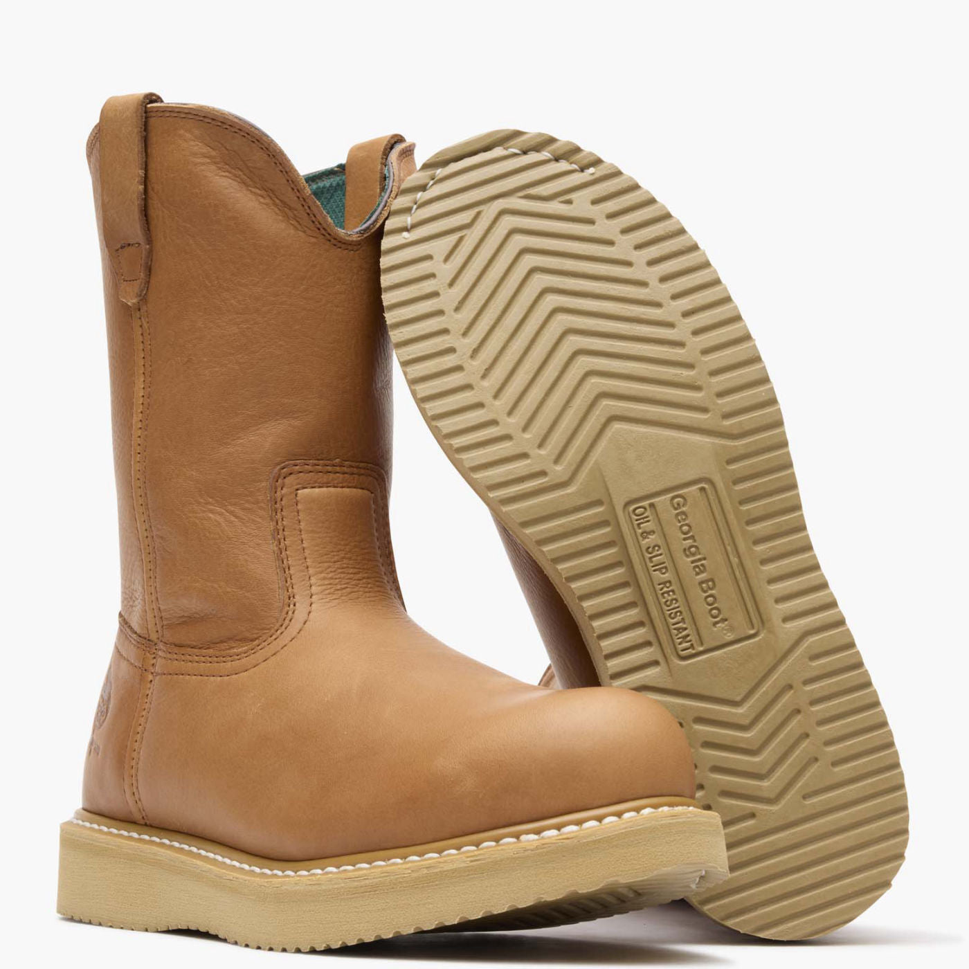 Georgia Boot Wedge Steel Toe Pull On Work Boot - outsole