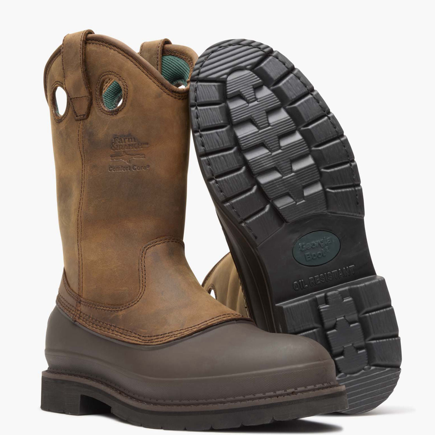 Georgia Boot Muddog Wellington Work Boot - outsole