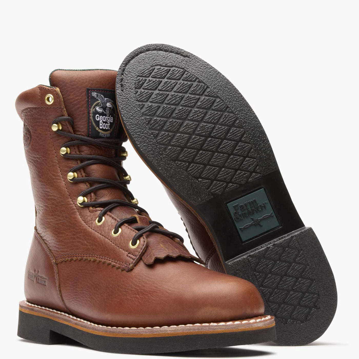 Georgia Boot Farm and Ranch Lacer Work Boot - outsole