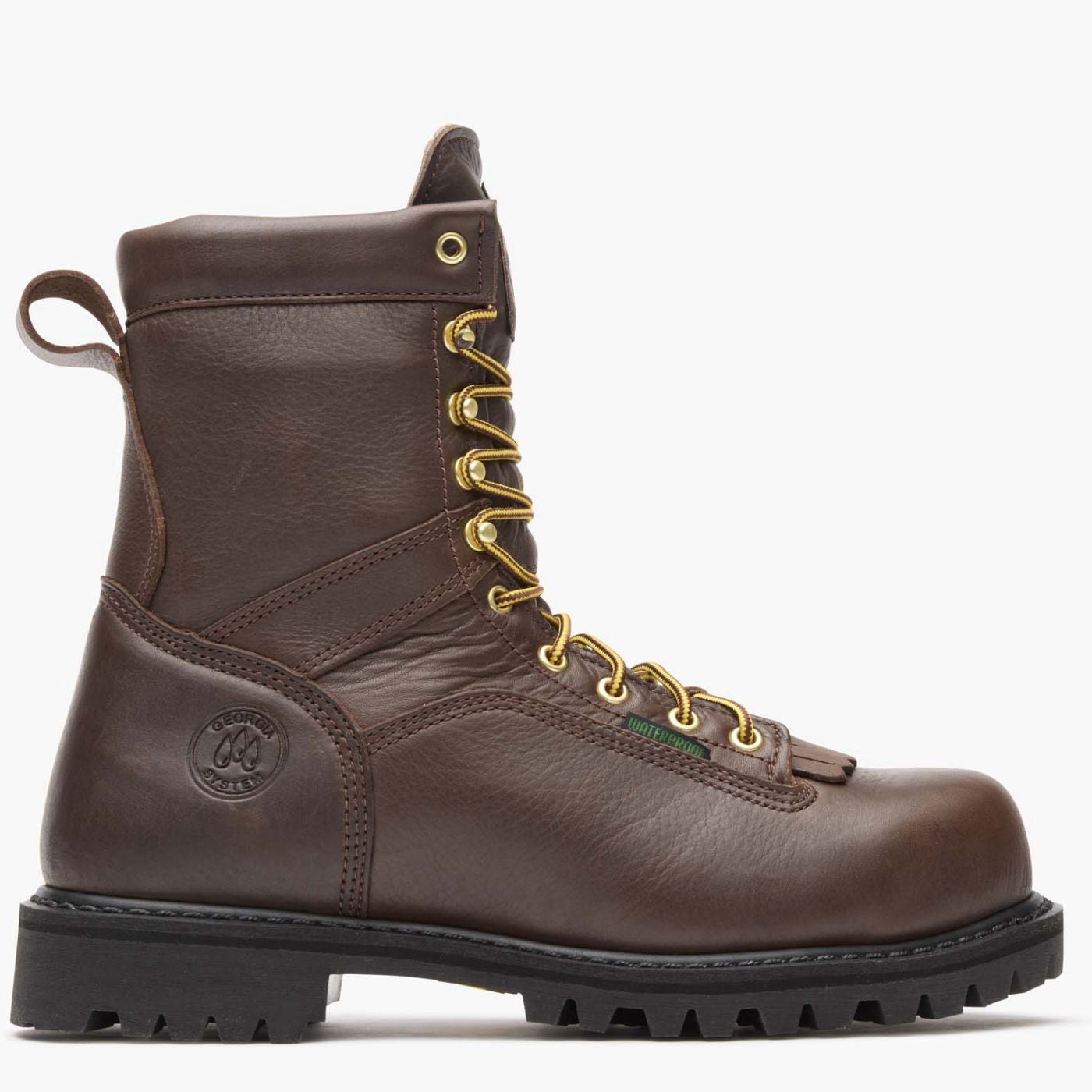 Georgia Boot Lace-to-Toe Steel Toe Waterproof Work Boot - profile