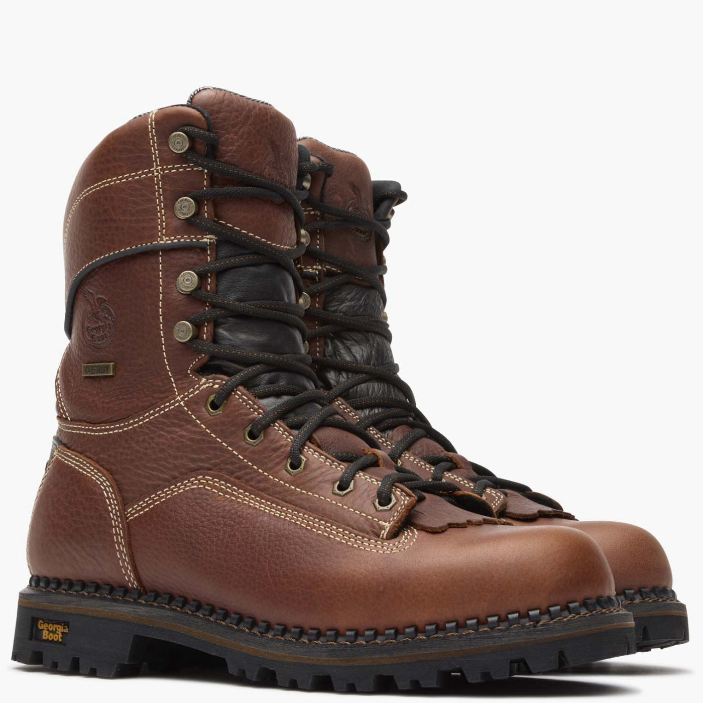 Georgia Boot AMP LT Logger Low Heel Waterproof Work Boot - 12