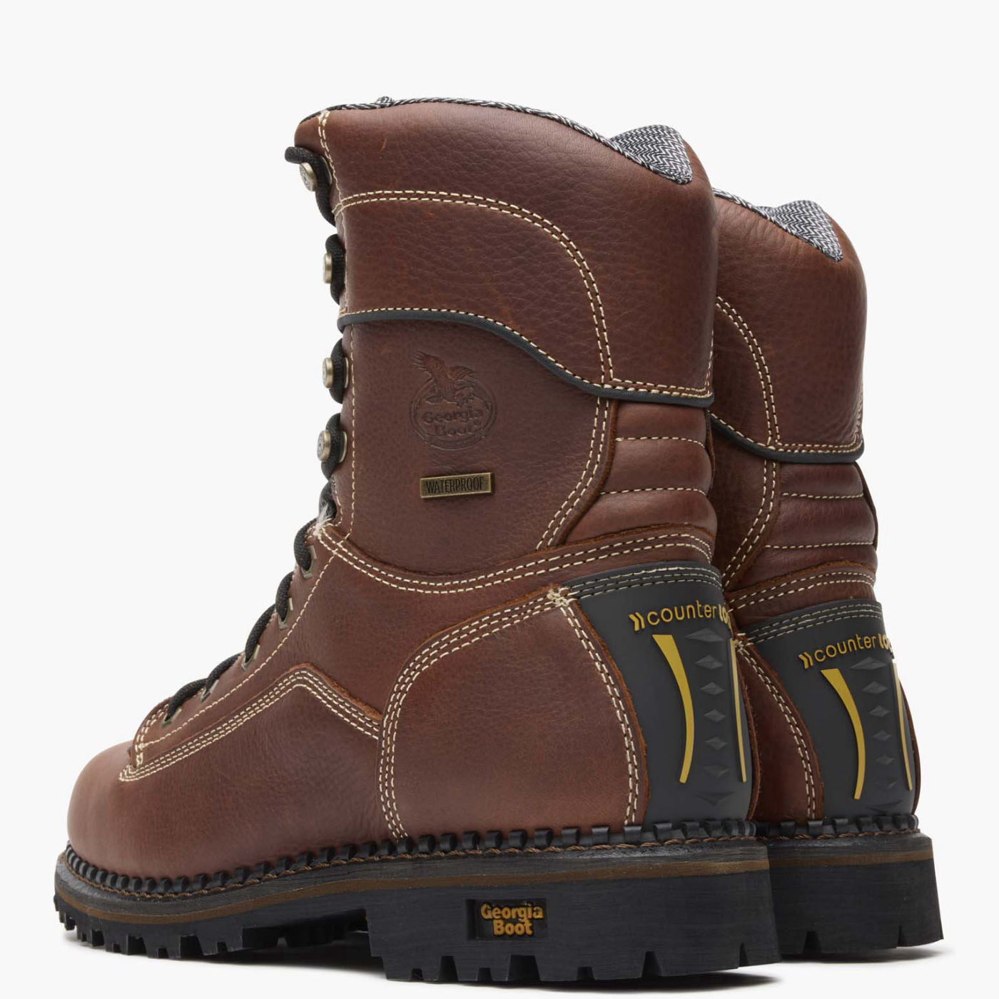 Georgia Boot AMP LT Logger Low Heel Waterproof Work Boot - back