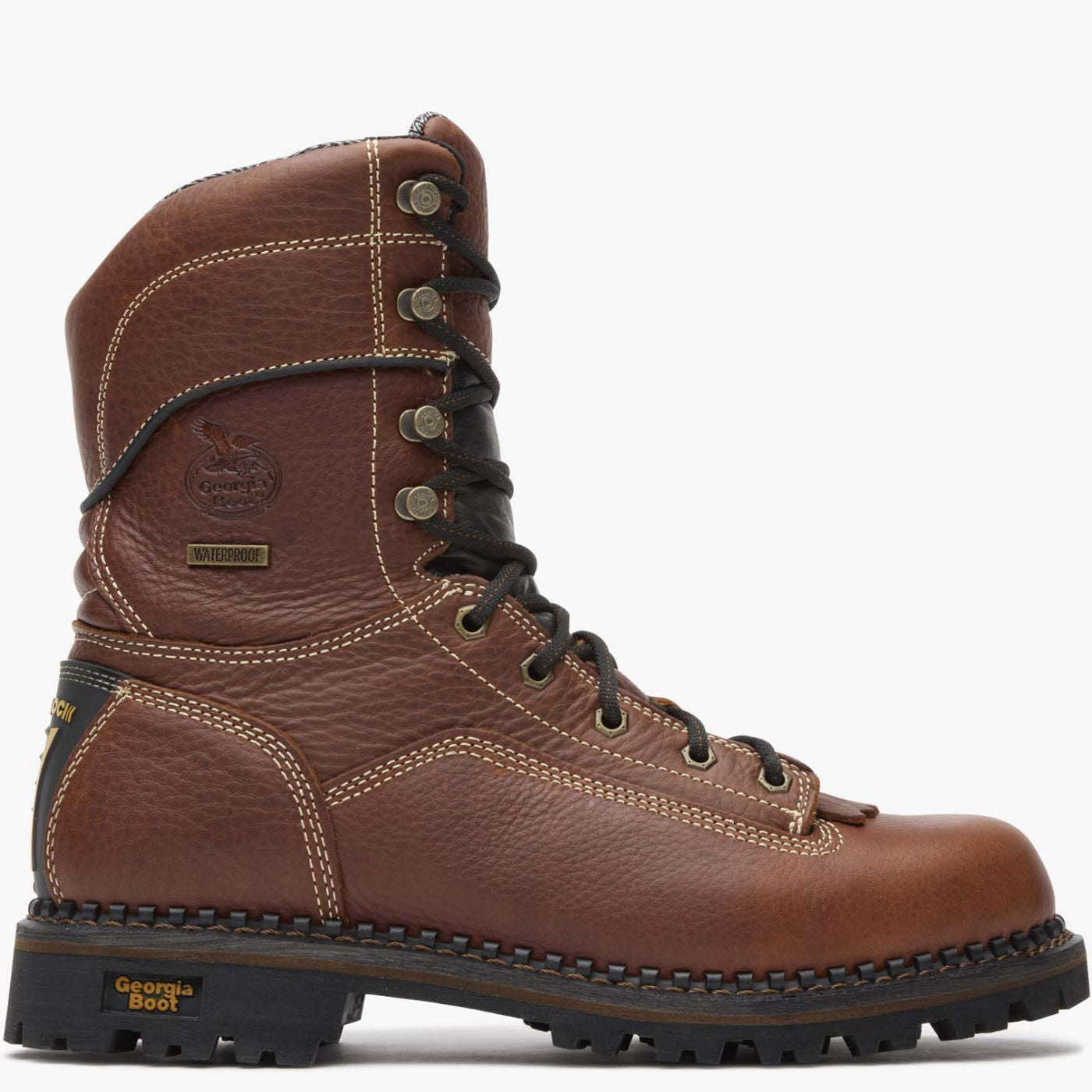 Georgia Boot AMP LT Logger Low Heel Waterproof Work Boot - profile