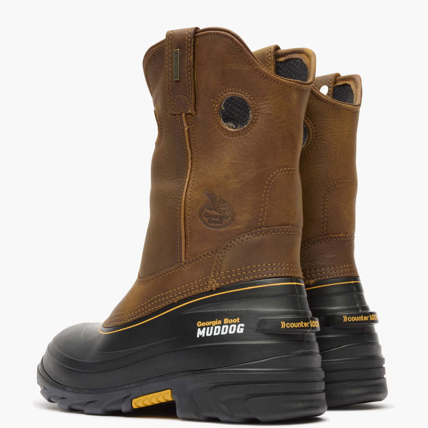 Georgia Boot Muddog Composite Toe Waterproof Work Wellington - back