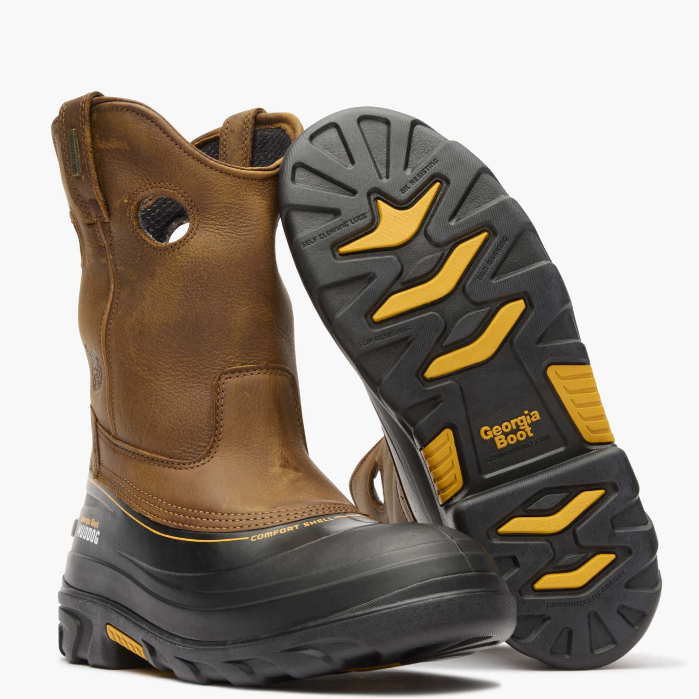 Georgia Boot Muddog Composite Toe Waterproof Work Wellington - outsole