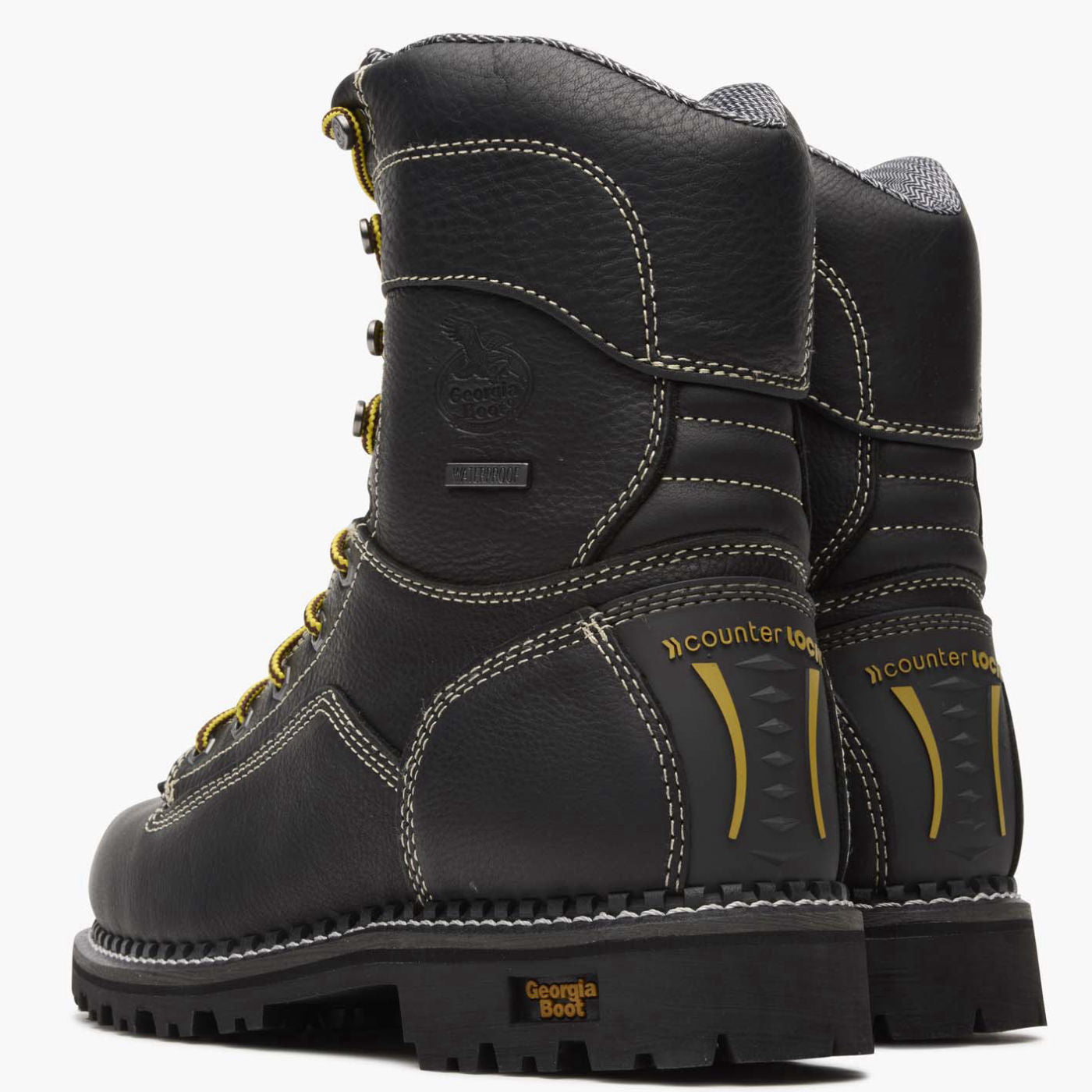 Georgia Boot AMP LT Logger Low Heel Waterproof Work Boot - back