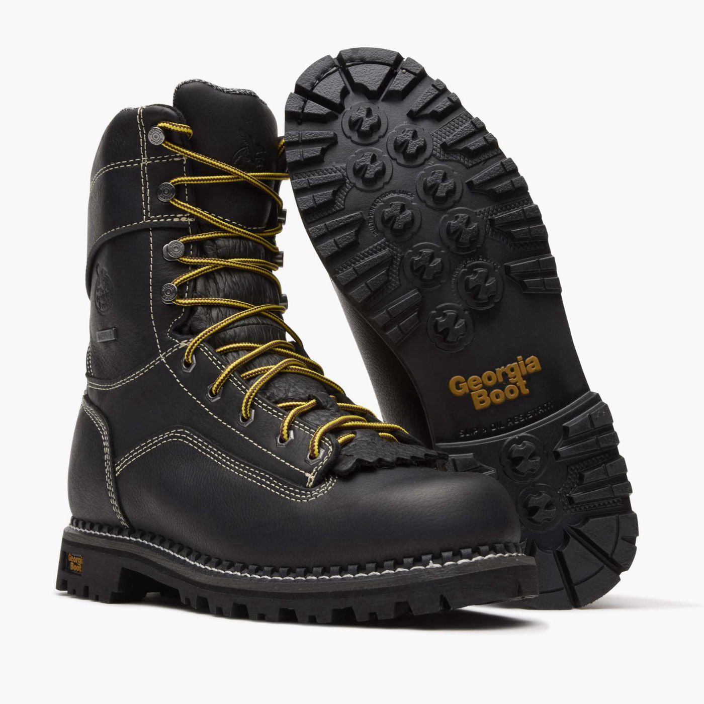 Georgia Boot AMP LT Logger Low Heel Waterproof Work Boot - outsole