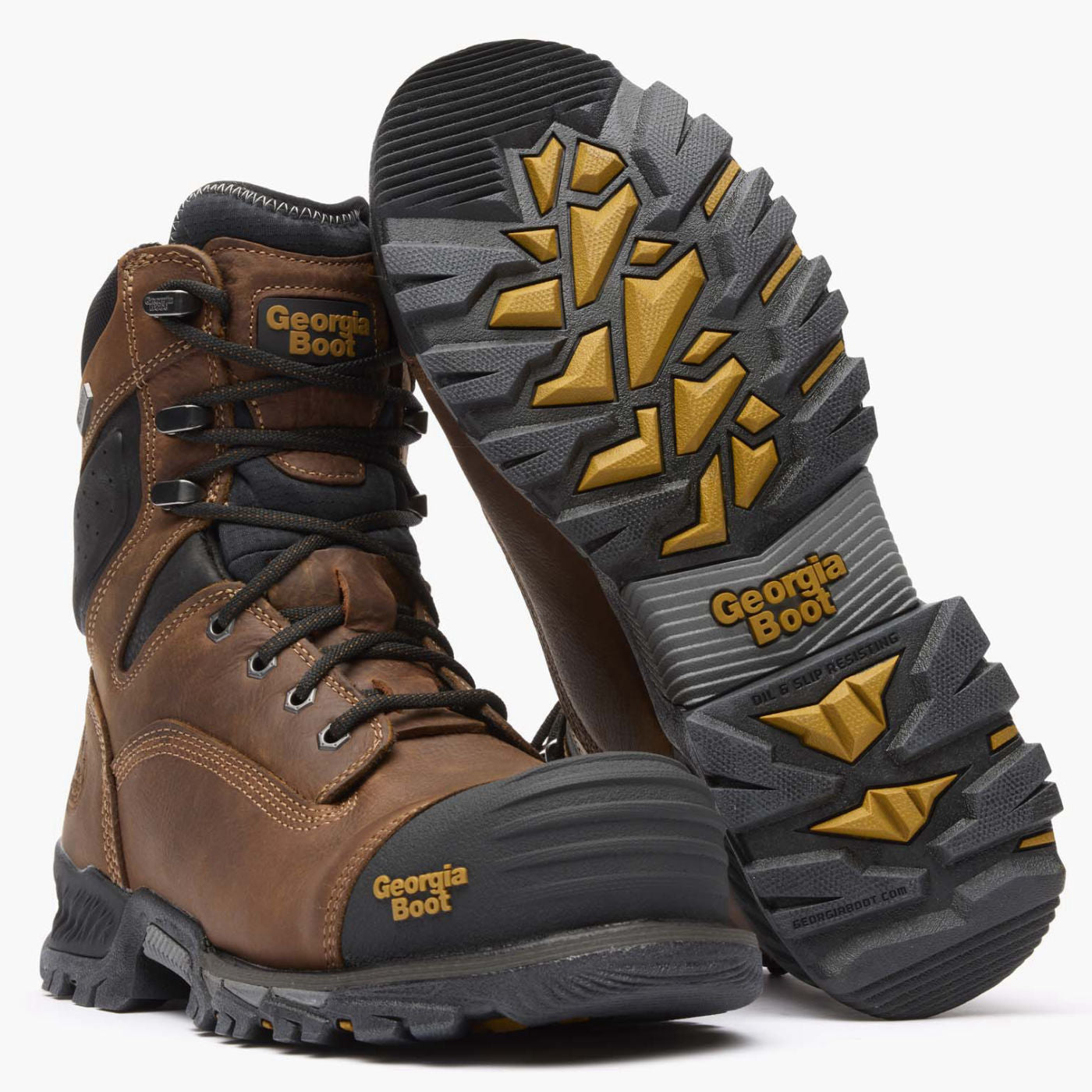 Georgia Boot Rumbler 8inch Composite Toe Waterproof Work Boot - outsole