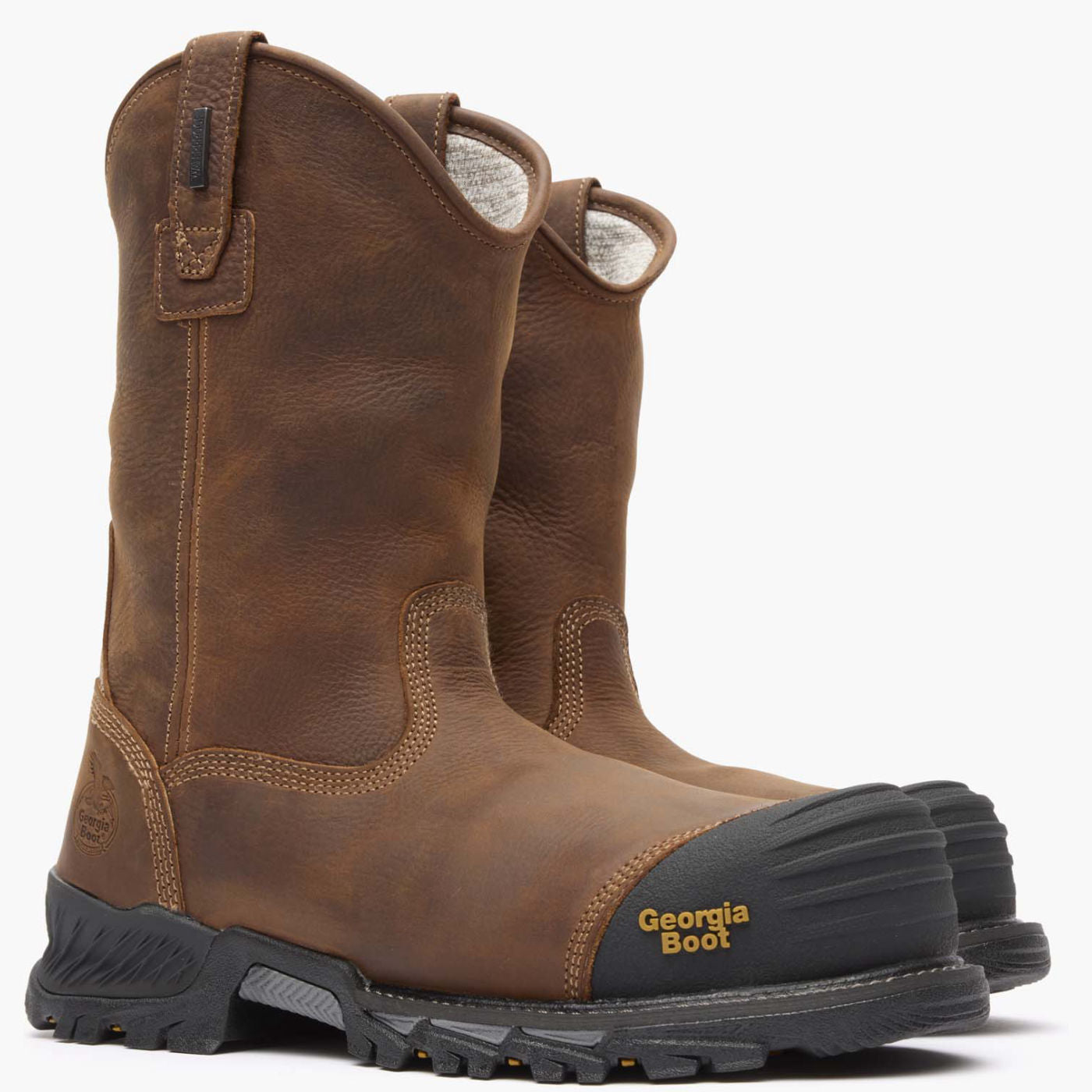 Georgia Boot Rumbler Composite Toe Waterproof Pull-on Work Boot - 12
