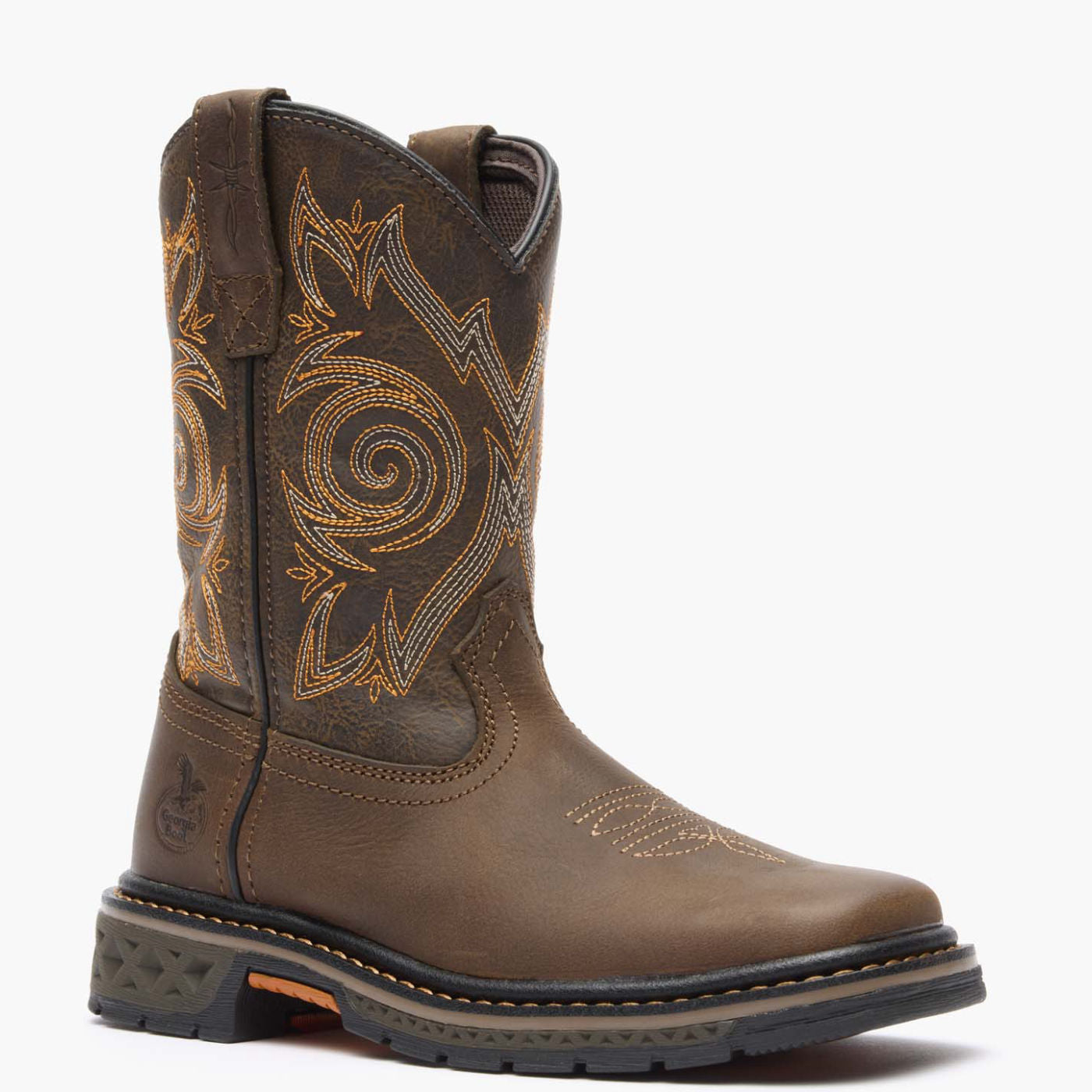 Georgia Boot Carbo-Tec LT Little Kids Brown Pull on Boot - main