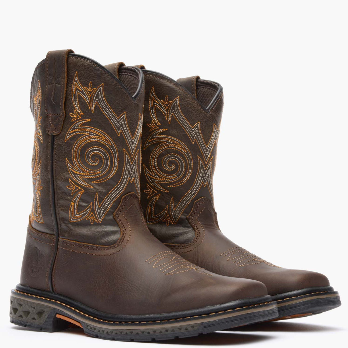 Georgia Boot Carbo-Tec LT Big Kids Brown Pull-On Boot - 12