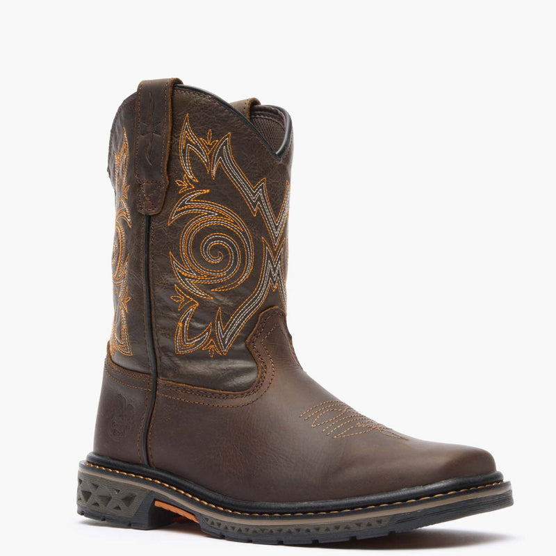 Georgia Boot Carbo-Tec LT Big Kids Brown Pull-On Boot - main