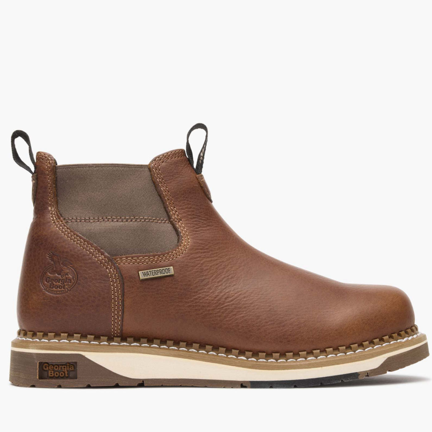 Georgia Boot AMP LT Wedge Waterproof Chelsea Work Boot - profile