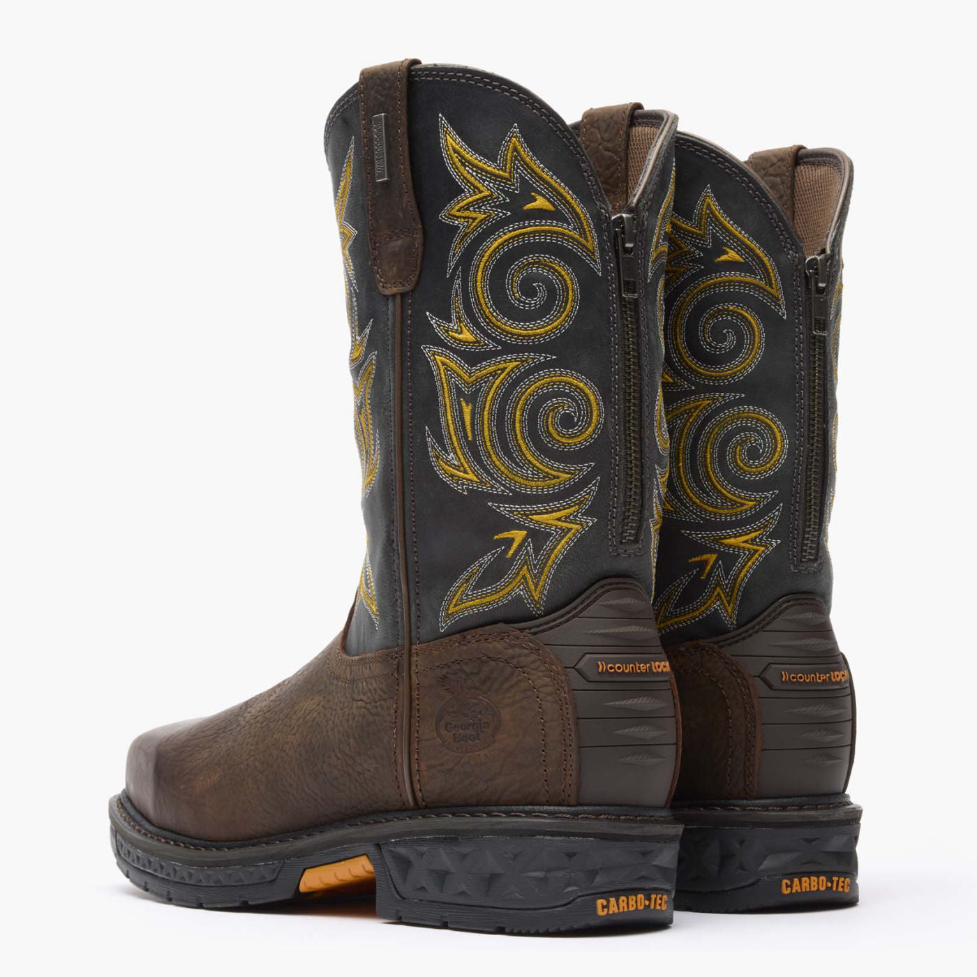 Georgia Boot Carbo-Tec LT Steel Toe Waterproof Pull-On Work Boot - back