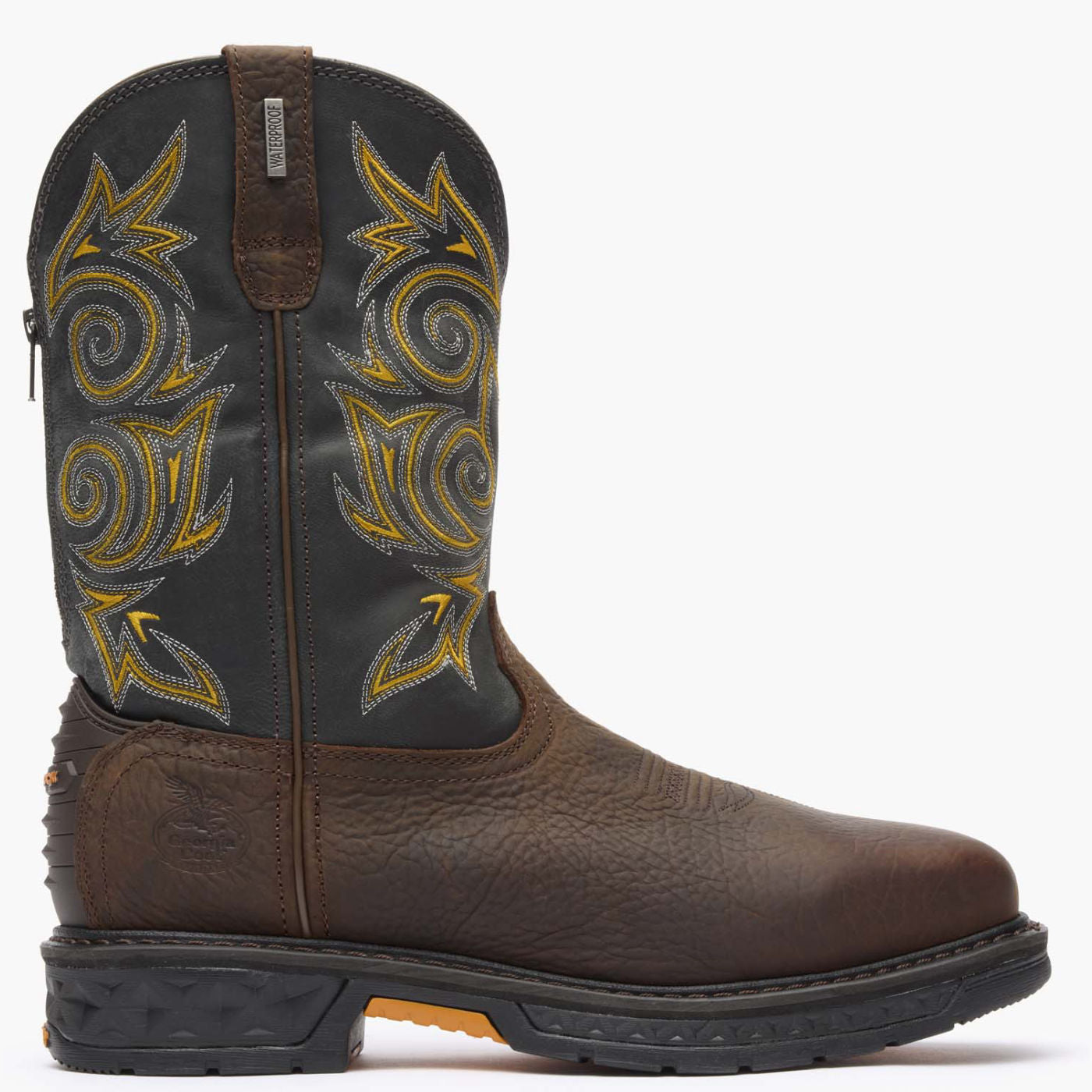 Georgia Boot Carbo-Tec LT Steel Toe Waterproof Pull-On Work Boot - profile