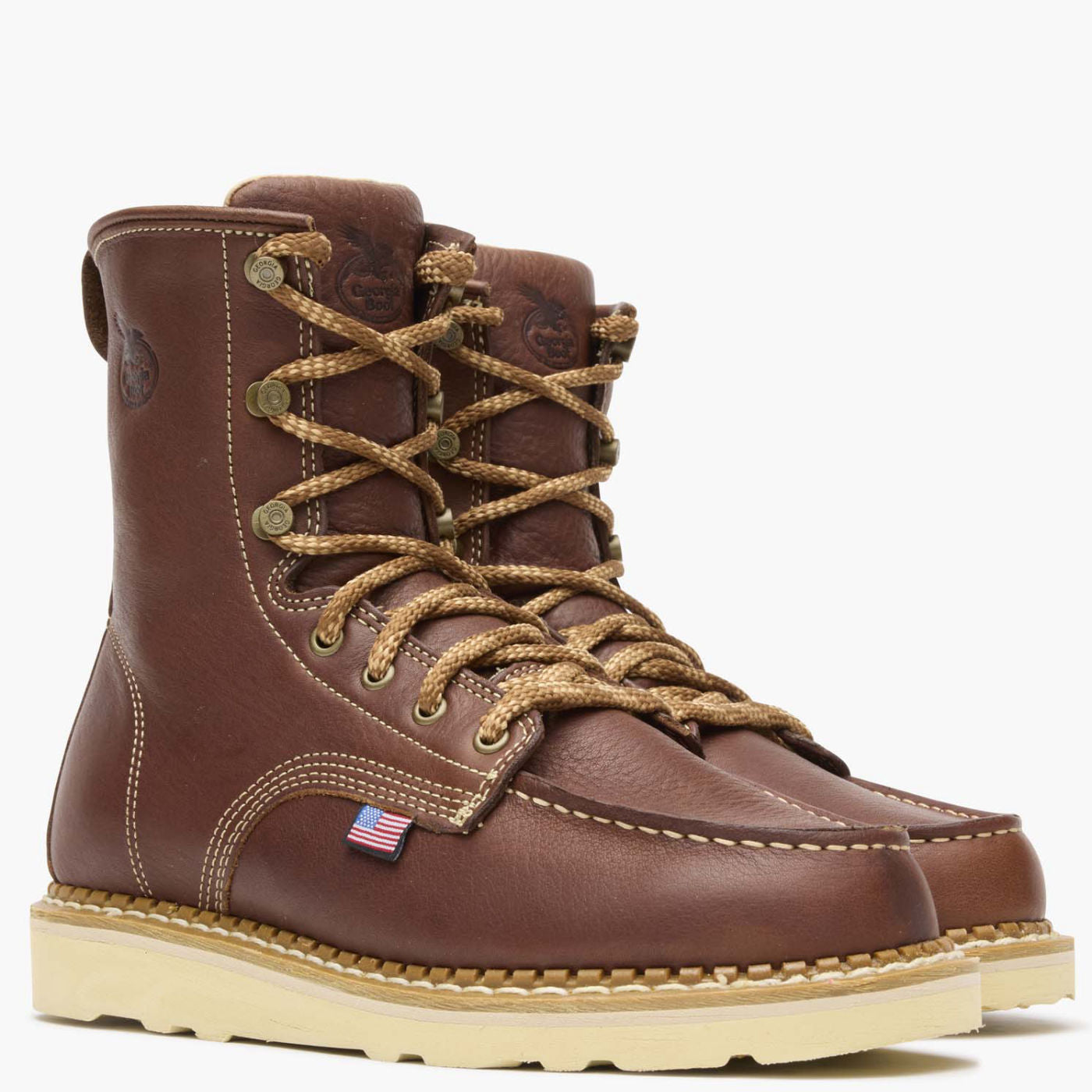 Georgia Boot Wedge Moc Toe Work Boot - 12