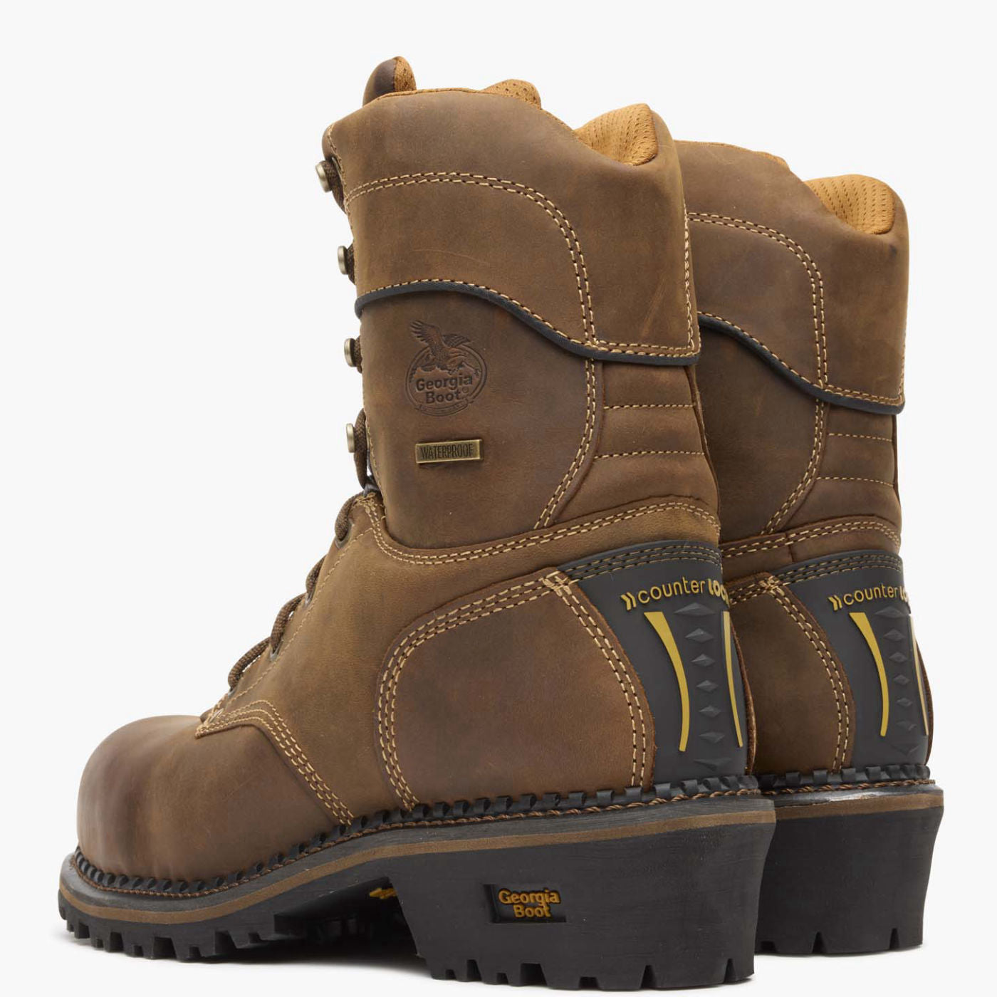 Georgia Boot AMP LT Logger Composite Toe Insulated Waterproof Work Boot - back