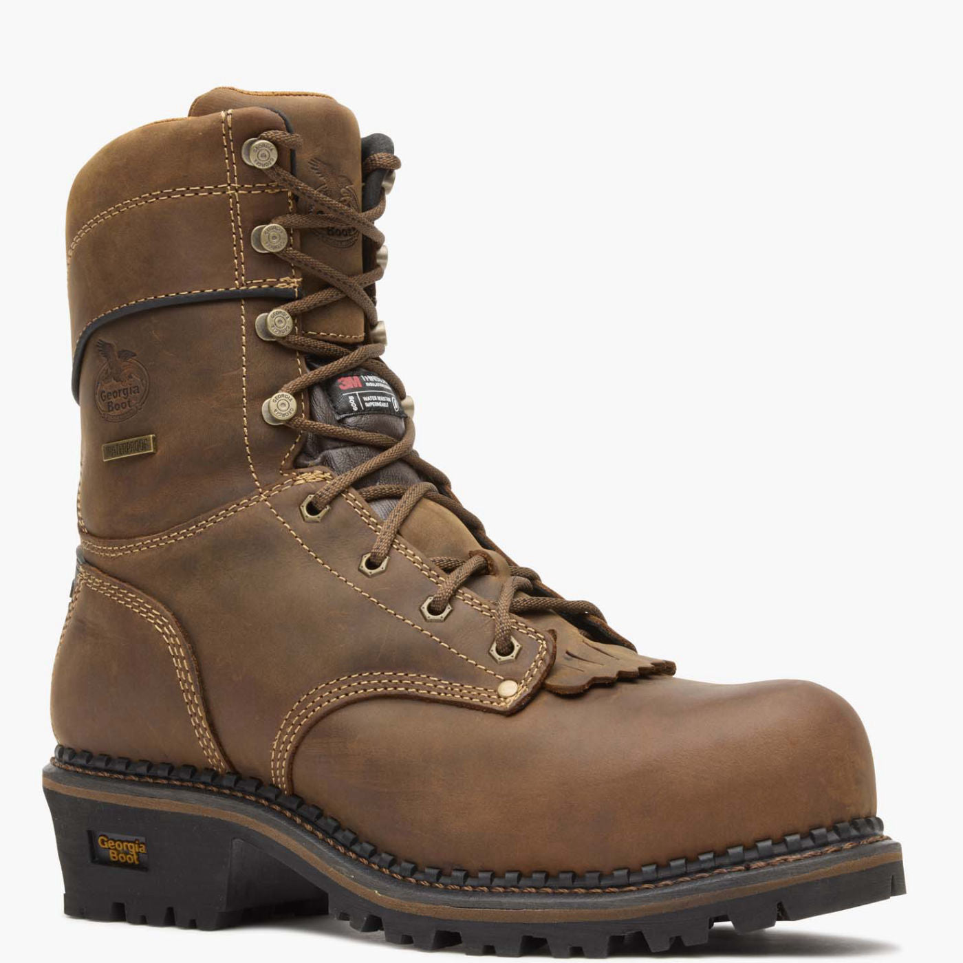 Georgia Boot AMP LT Logger Composite Toe Insulated Waterproof Work Boot - main