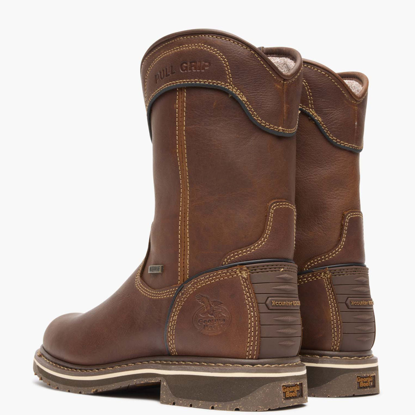 Georgia Boot AMP LT Edge Women's Waterproof Pull On Work Boot - back