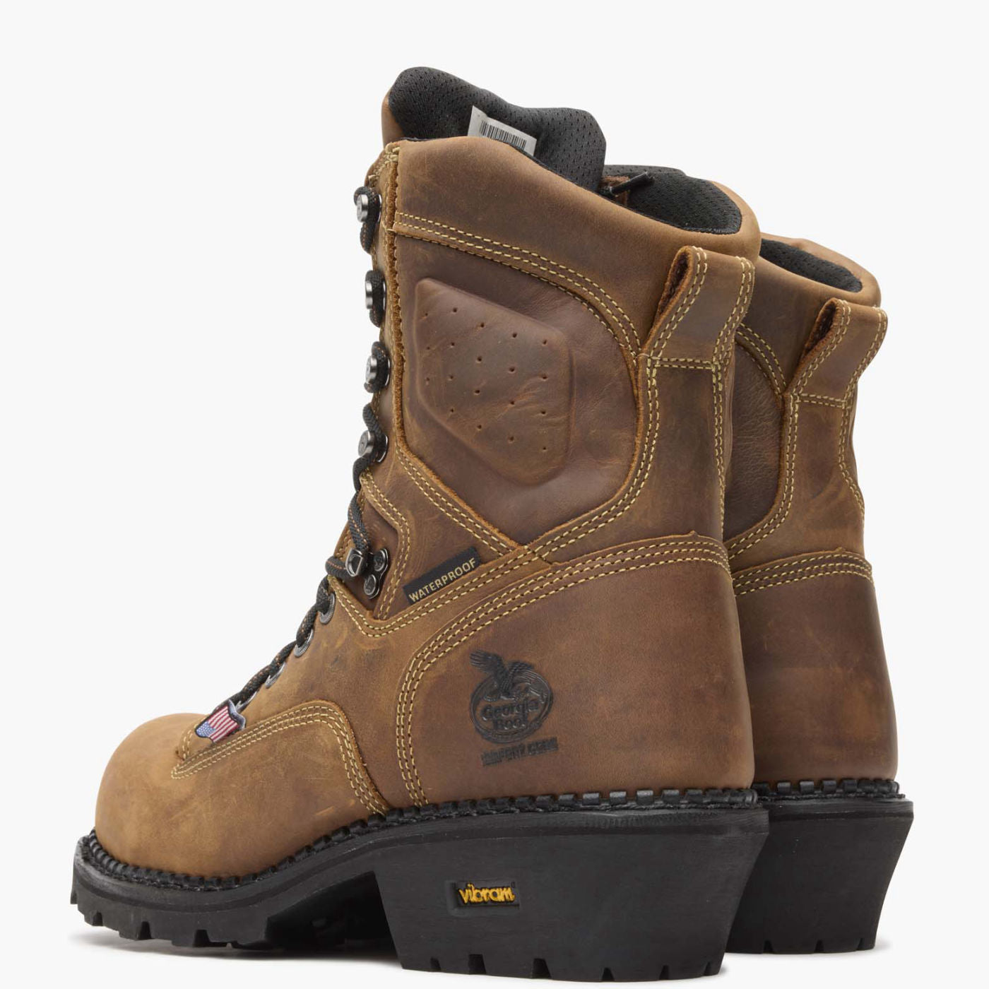 Georgia Boot USA Logger Composite Toe Waterproof Work Boot - back