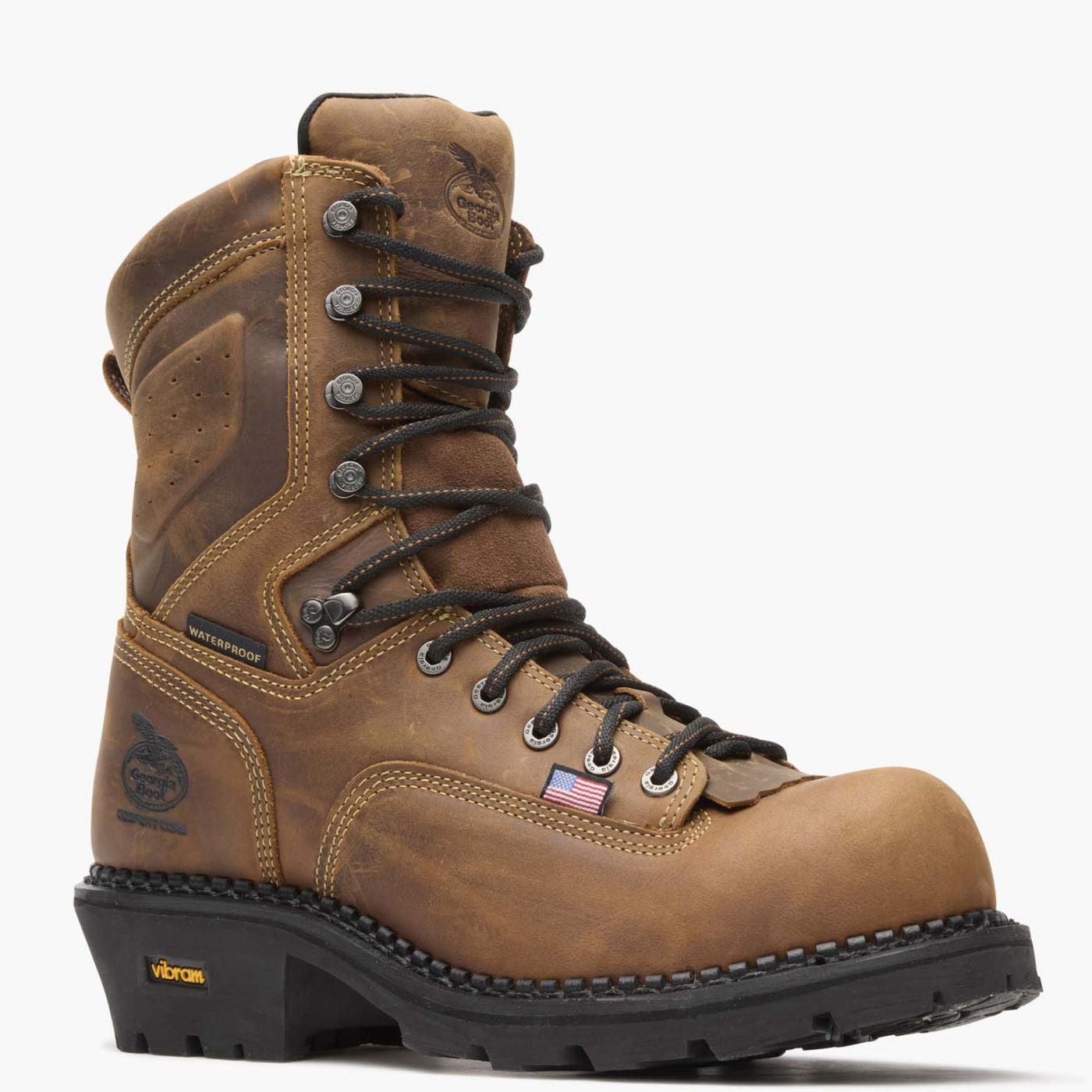 Georgia Boot USA Logger Composite Toe Waterproof Work Boot - main