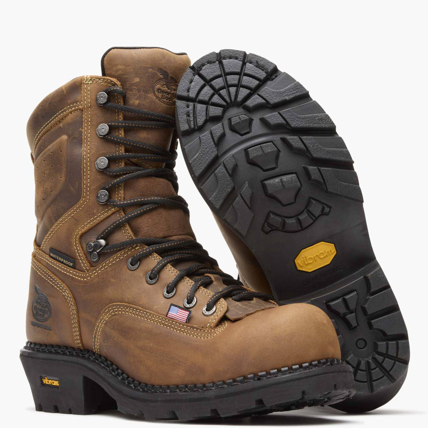 Georgia Boot USA Logger Composite Toe Waterproof Work Boot - outsole
