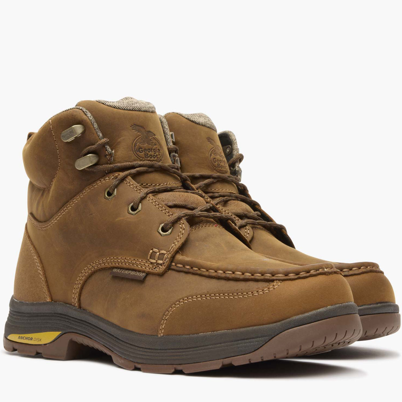 Georgia Boot Athens SuperLyte Moc-Toe Waterproof Work Boot - 12