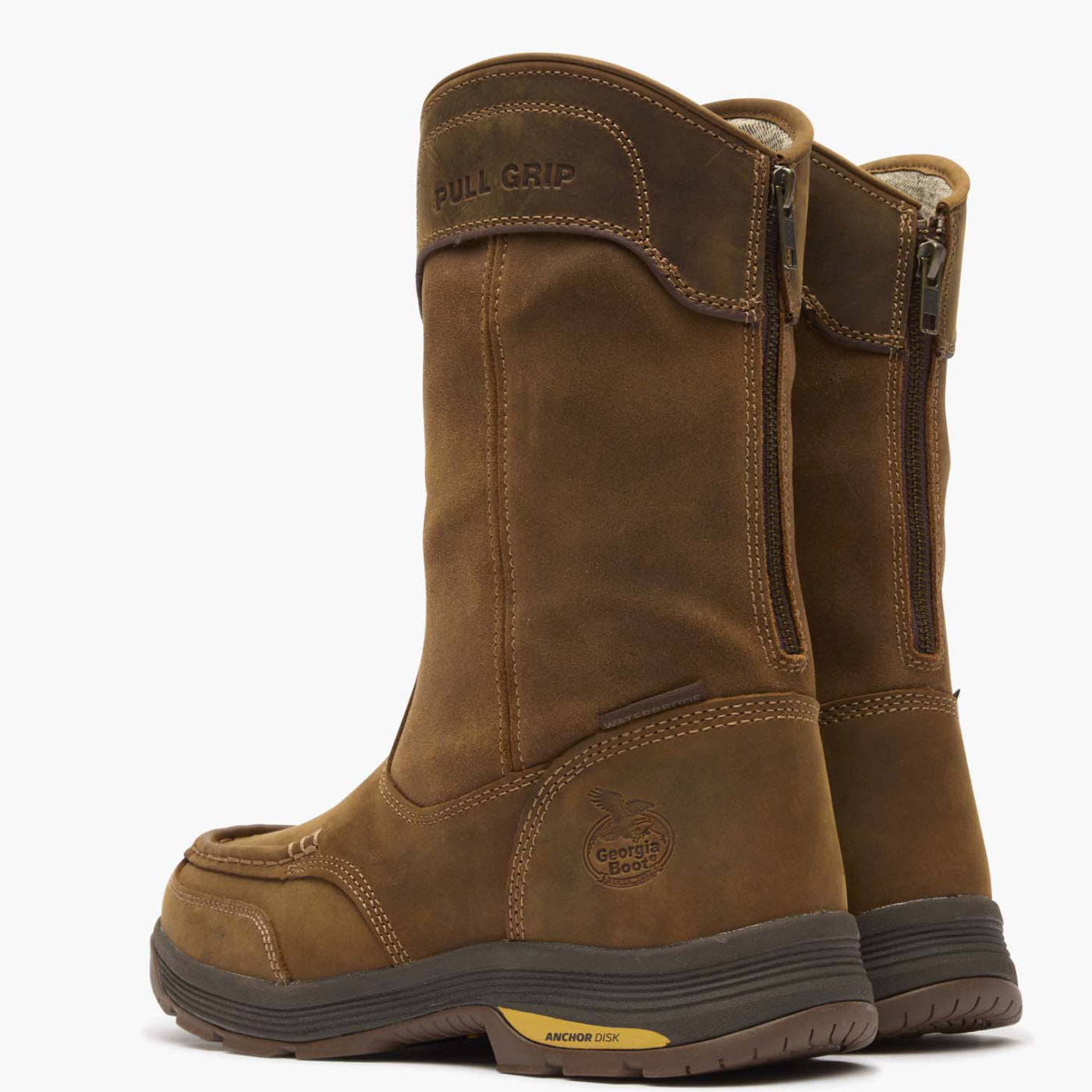 Georgia Boot Athens SuperLyte Waterproof Wellington Pull-On Boot - back