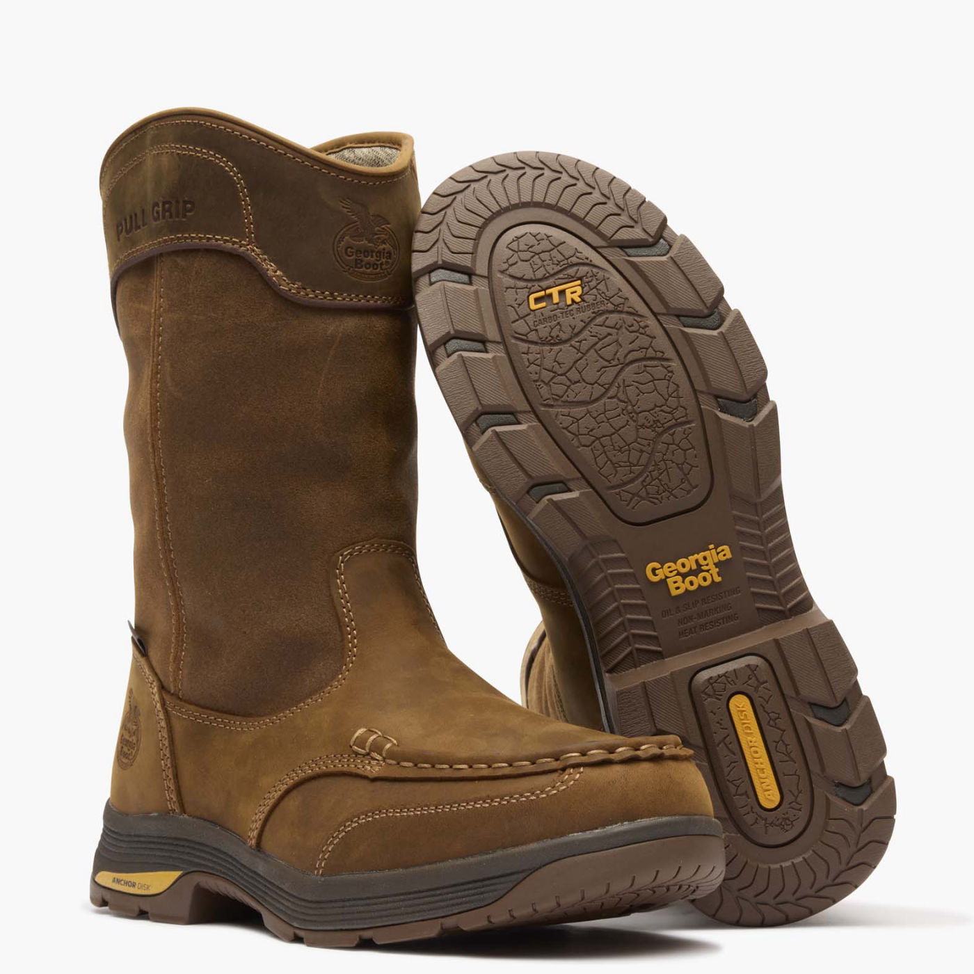 Georgia Boot Athens SuperLyte Waterproof Wellington Pull-On Boot - outsole