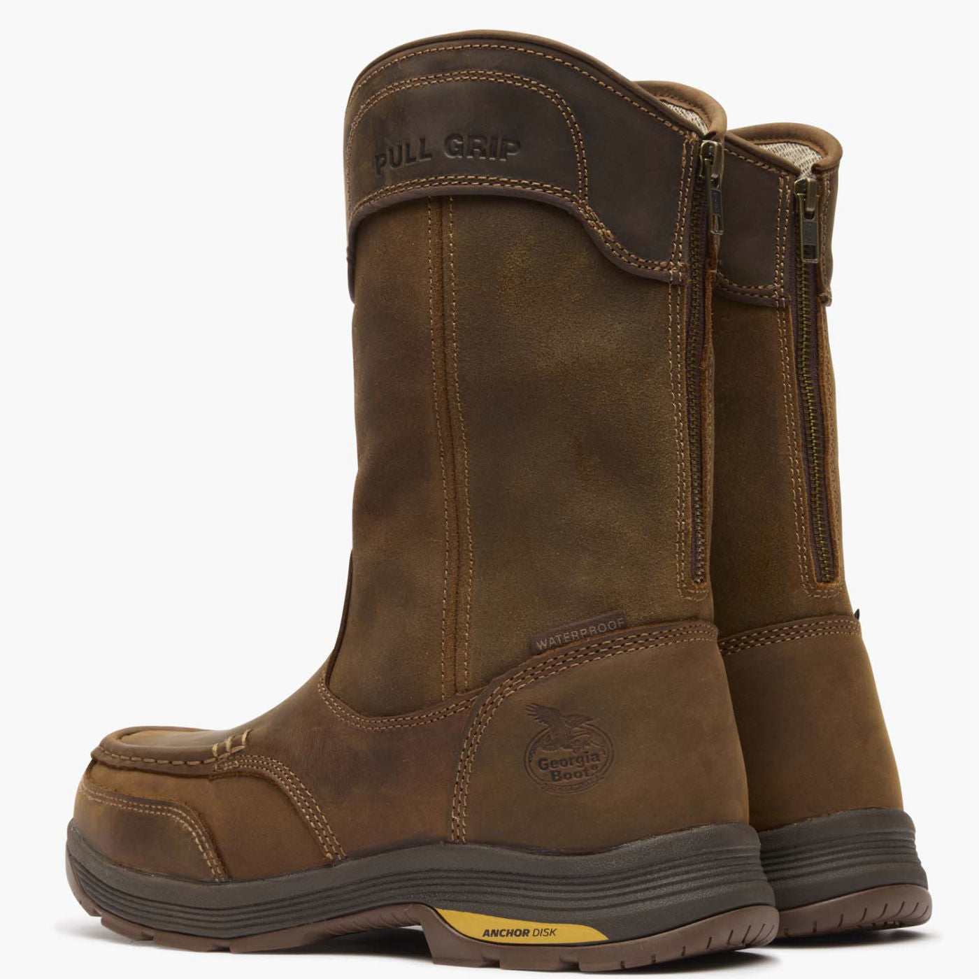 Georgia Boot Athens SuperLyte Alloy Toe Waterproof Wellington Pull-On - back