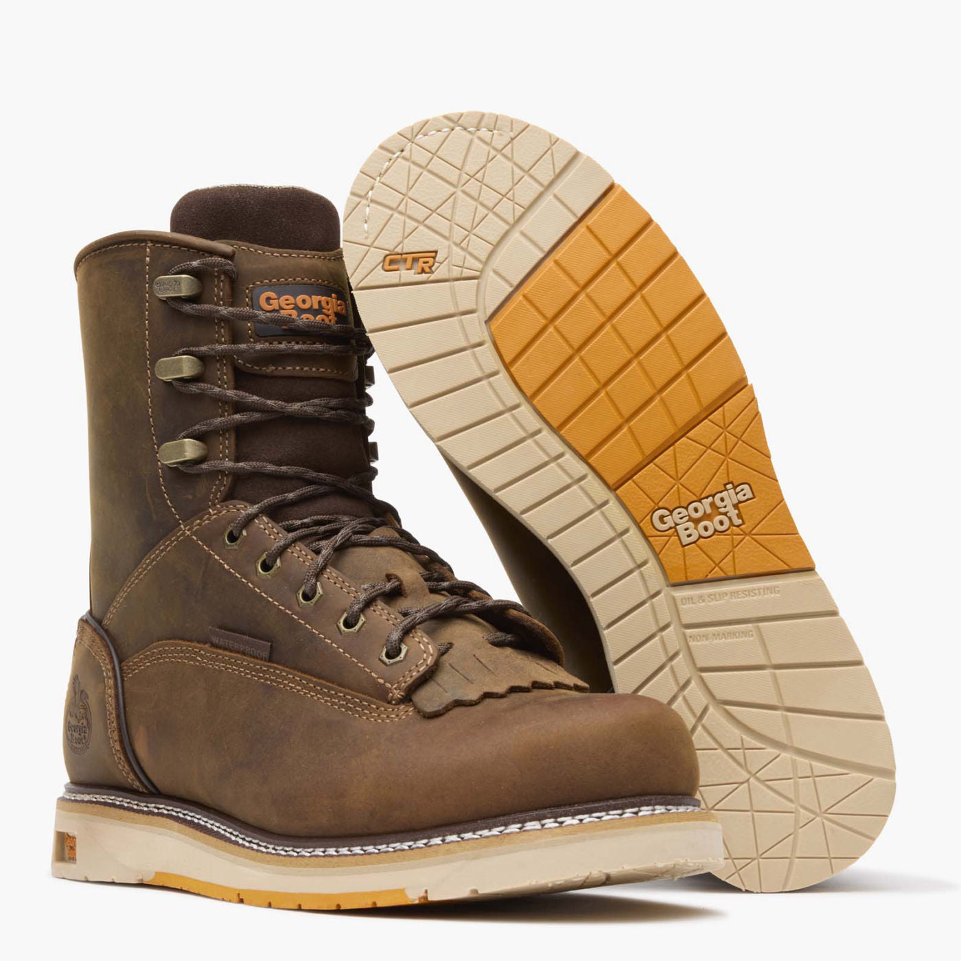 Georgia Boot AMP LT Wedge Waterproof Work Boot - outsole