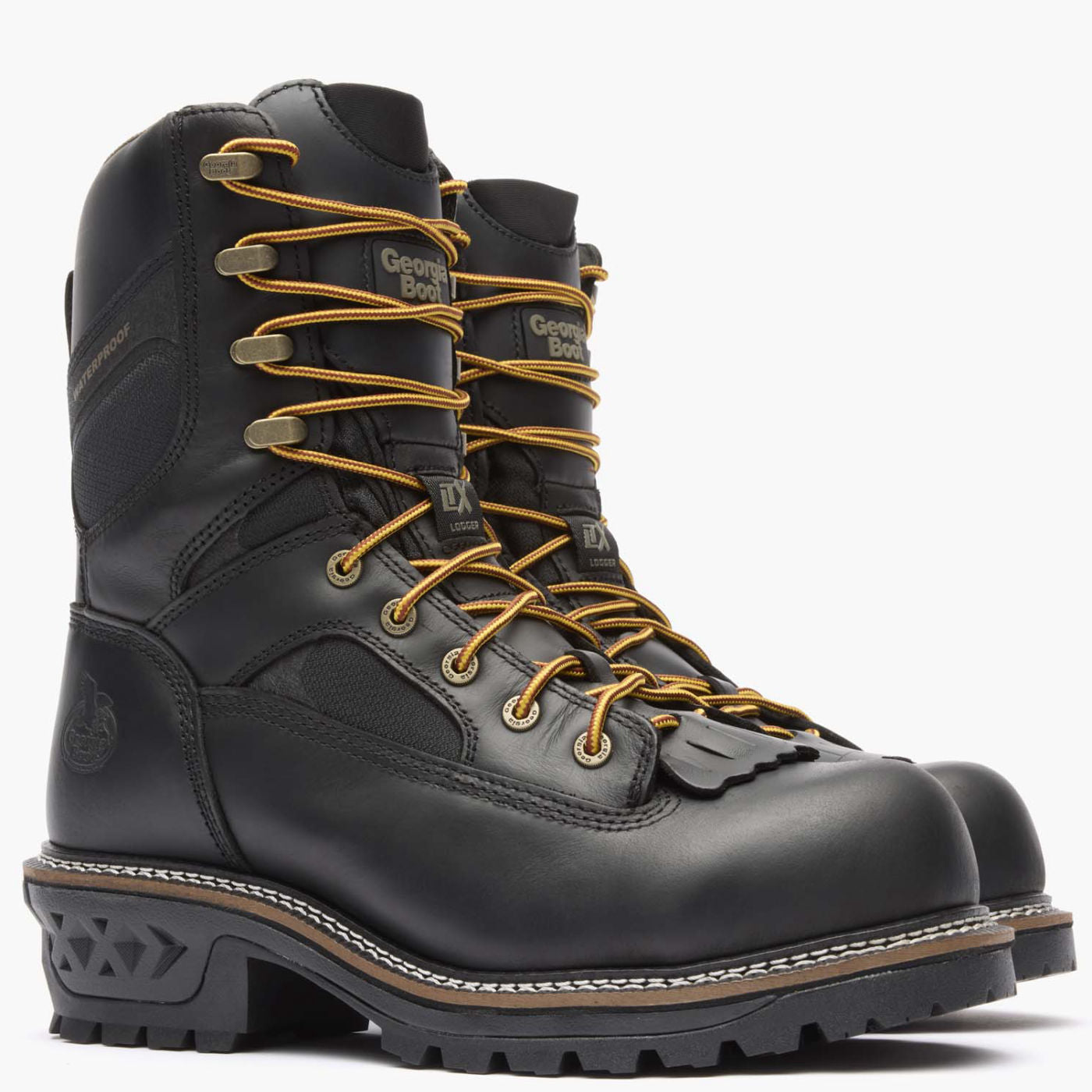 Georgia Boot LTX Logger Composite Toe Waterproof Black Work Boot Georgia Boot LTX Logger Composite Toe Waterproof Black Work Boot