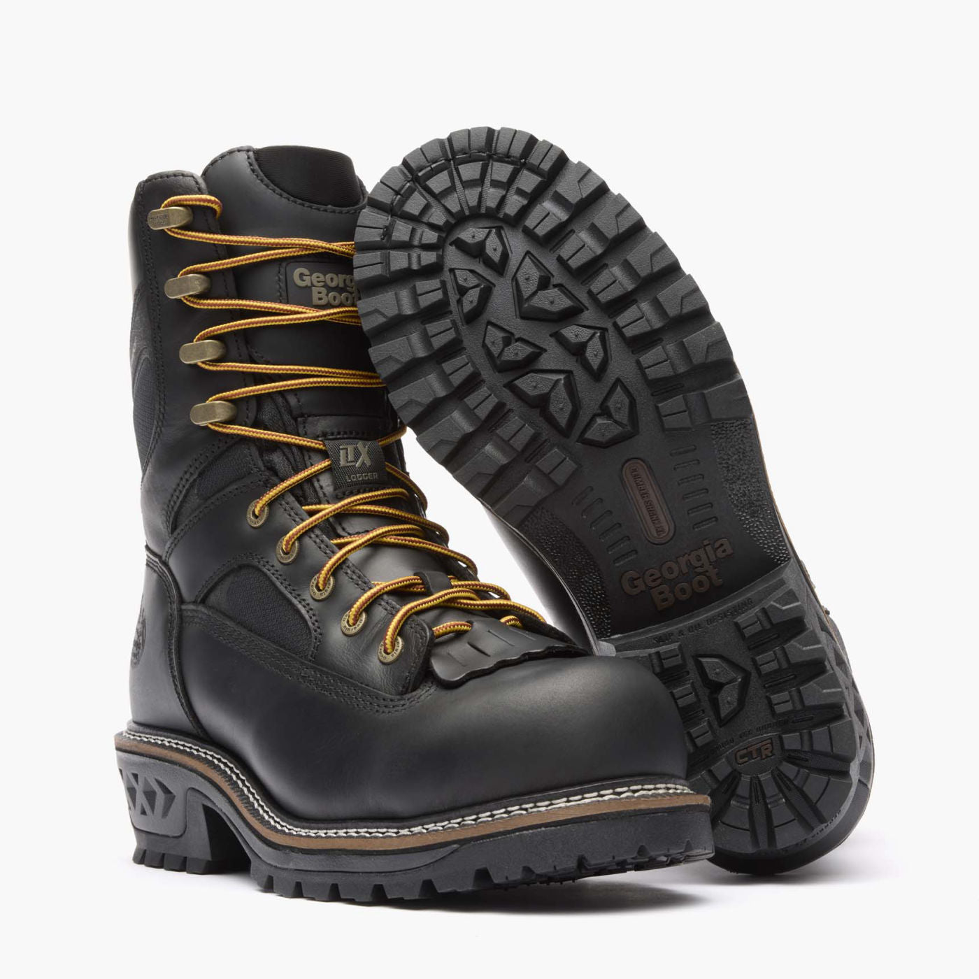 Georgia Boot LTX Logger Composite Toe Waterproof Black Work Boot