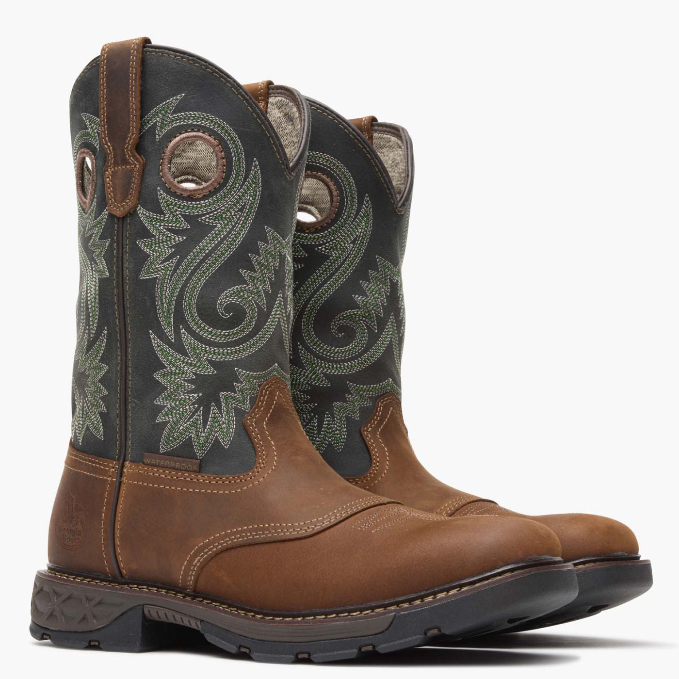 Georgia Boot Carbo-Tec FLX Waterproof Pull-on Work Boot - 12