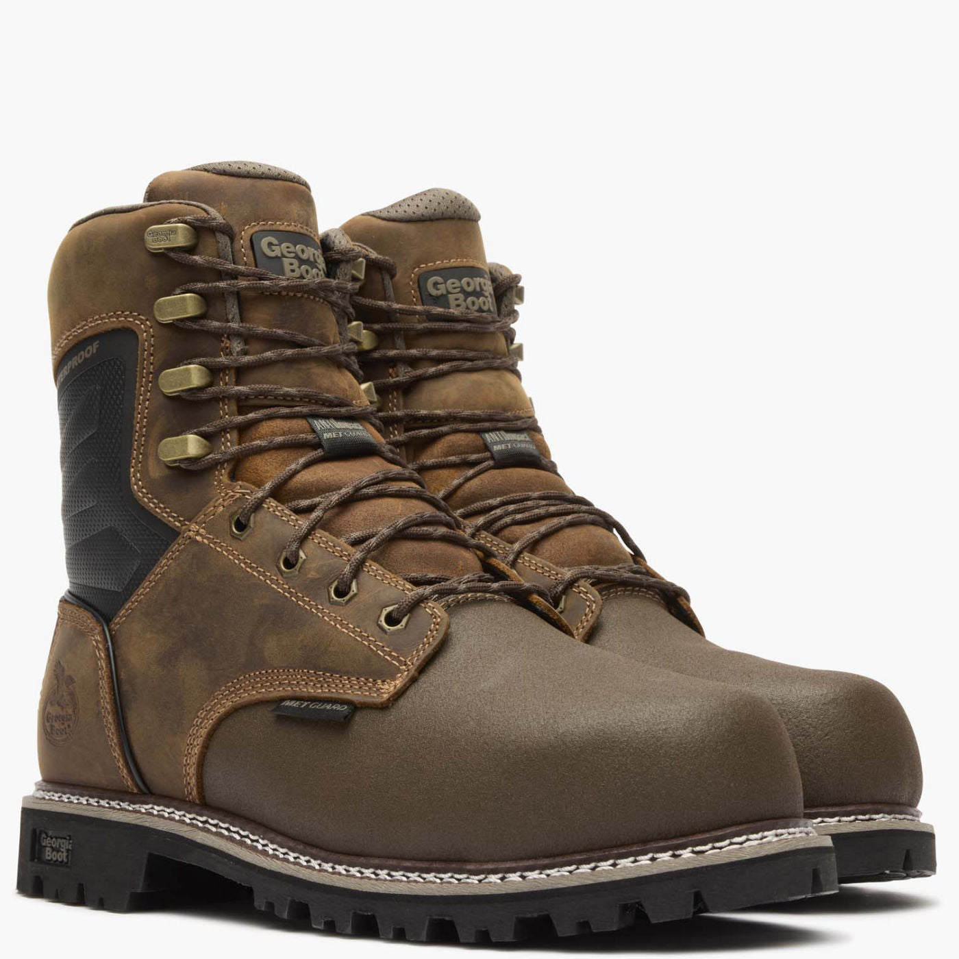 Men's Brute Composite Toe Met Guard Waterproof Work Boot - 12