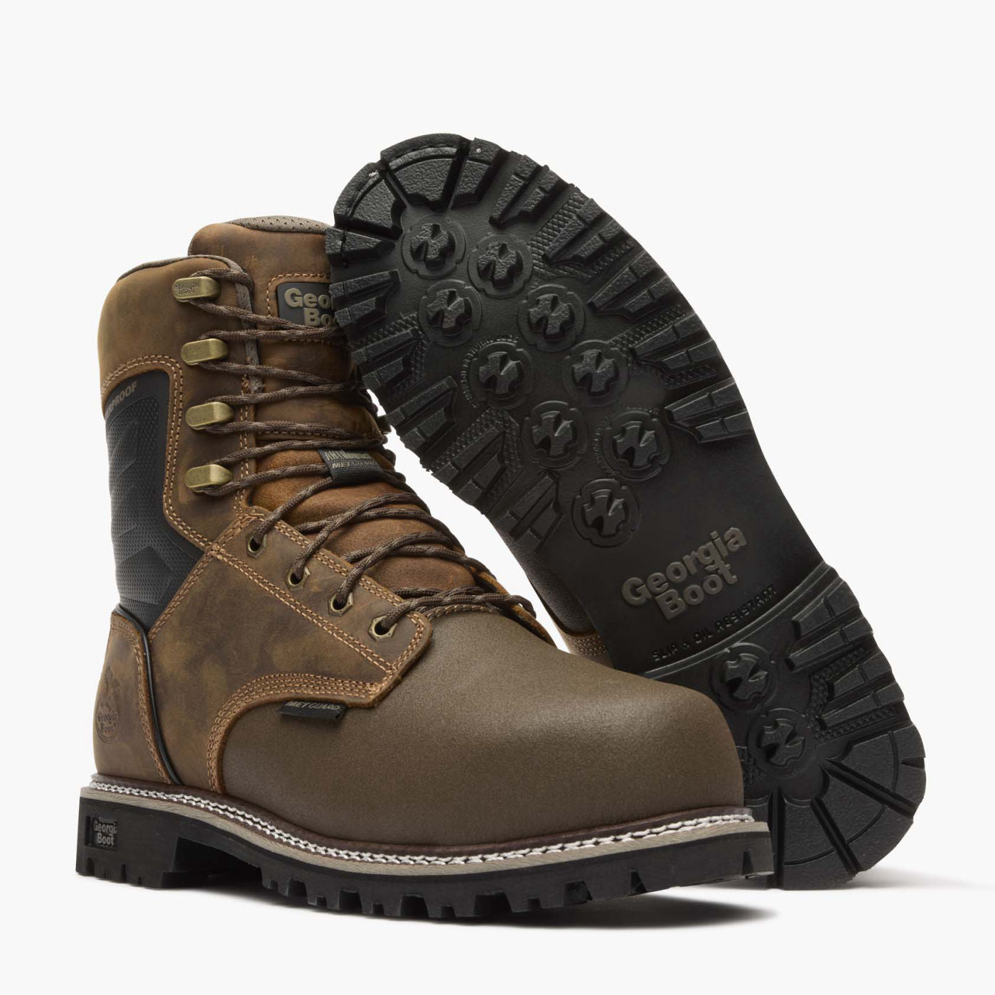 Men's Brute Composite Toe Met Guard Waterproof Work Boot - outsole