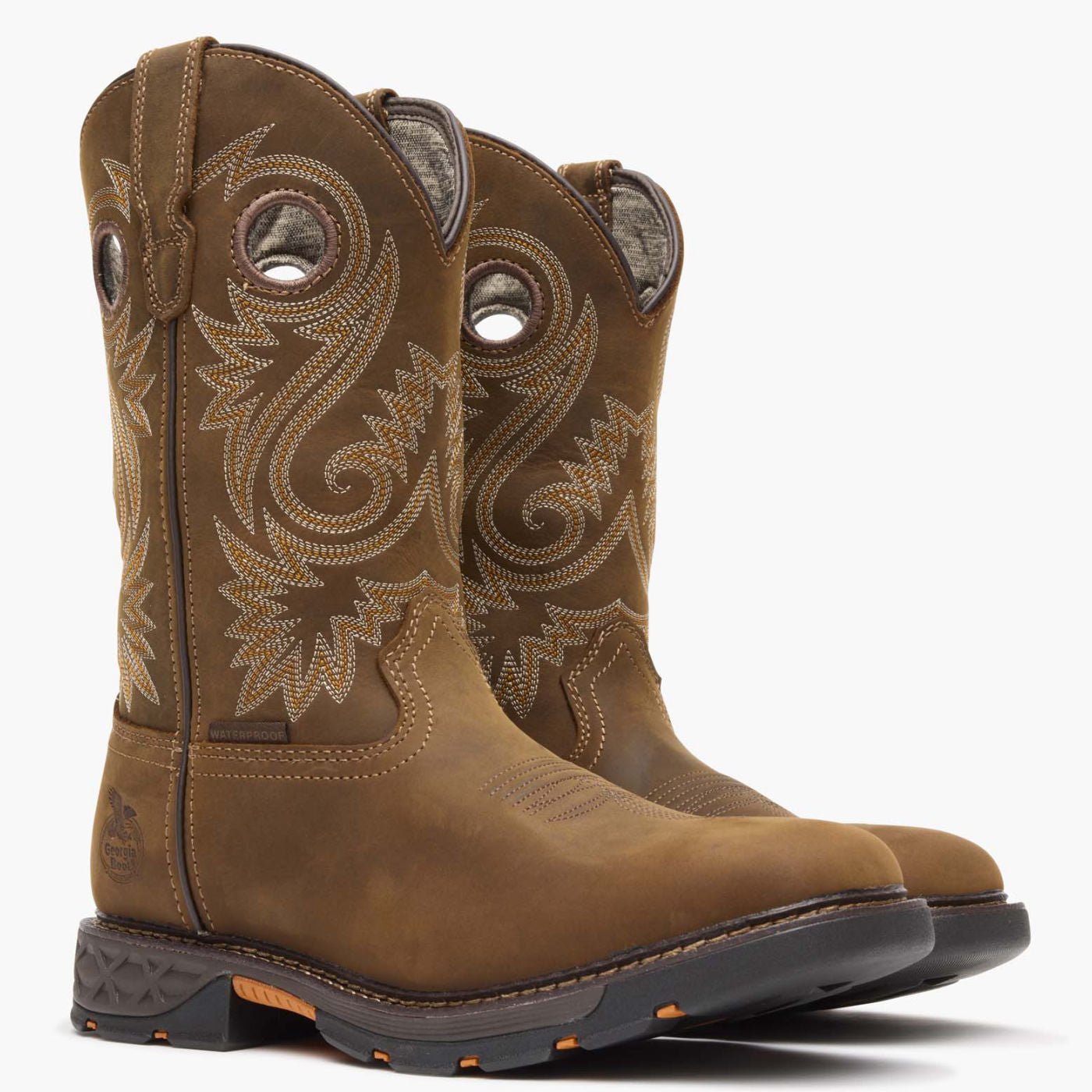 Georgia Boot Men's Carbo-Tec FLX Waterproof Pull-On Work Boot - 12