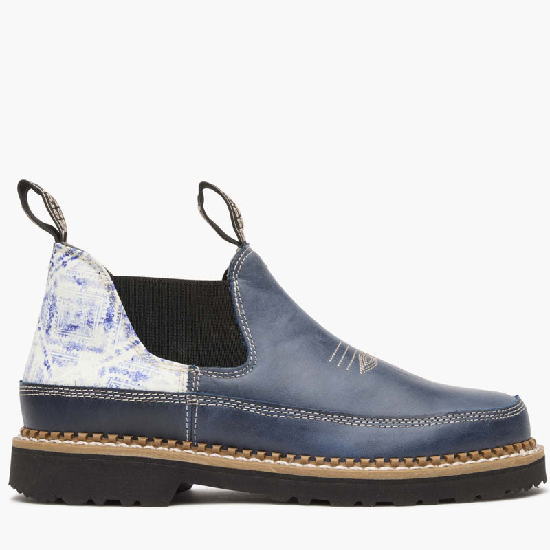 Georgia Boot Women's Boho Navy Romeo Shoe - profile