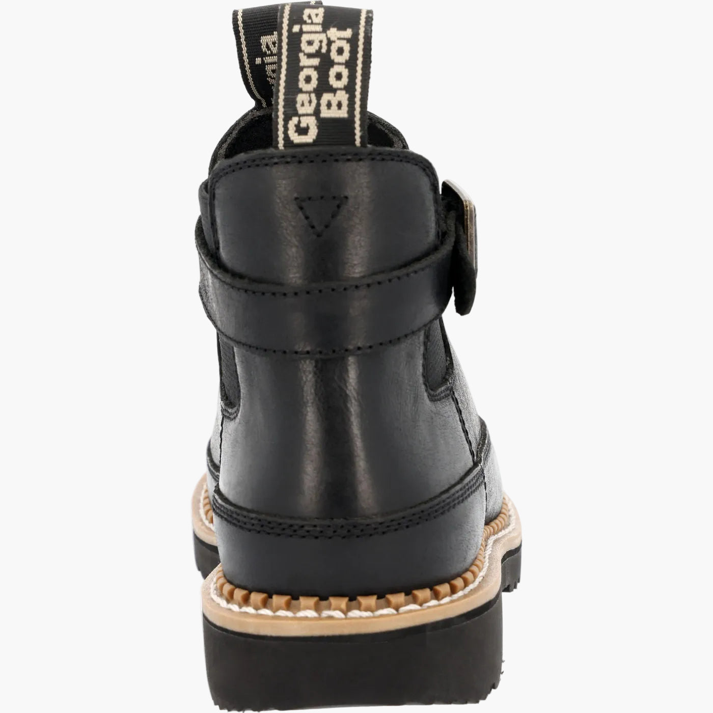 Georgia Boot Women's Black Buckle Chelsea Romeo - back