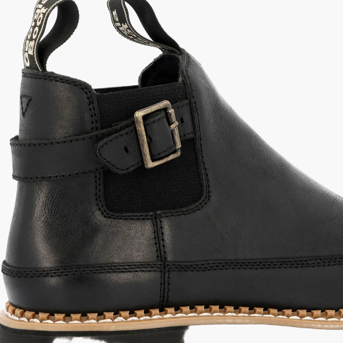 Georgia Boot Women's Black Buckle Chelsea Romeo - lifestyle